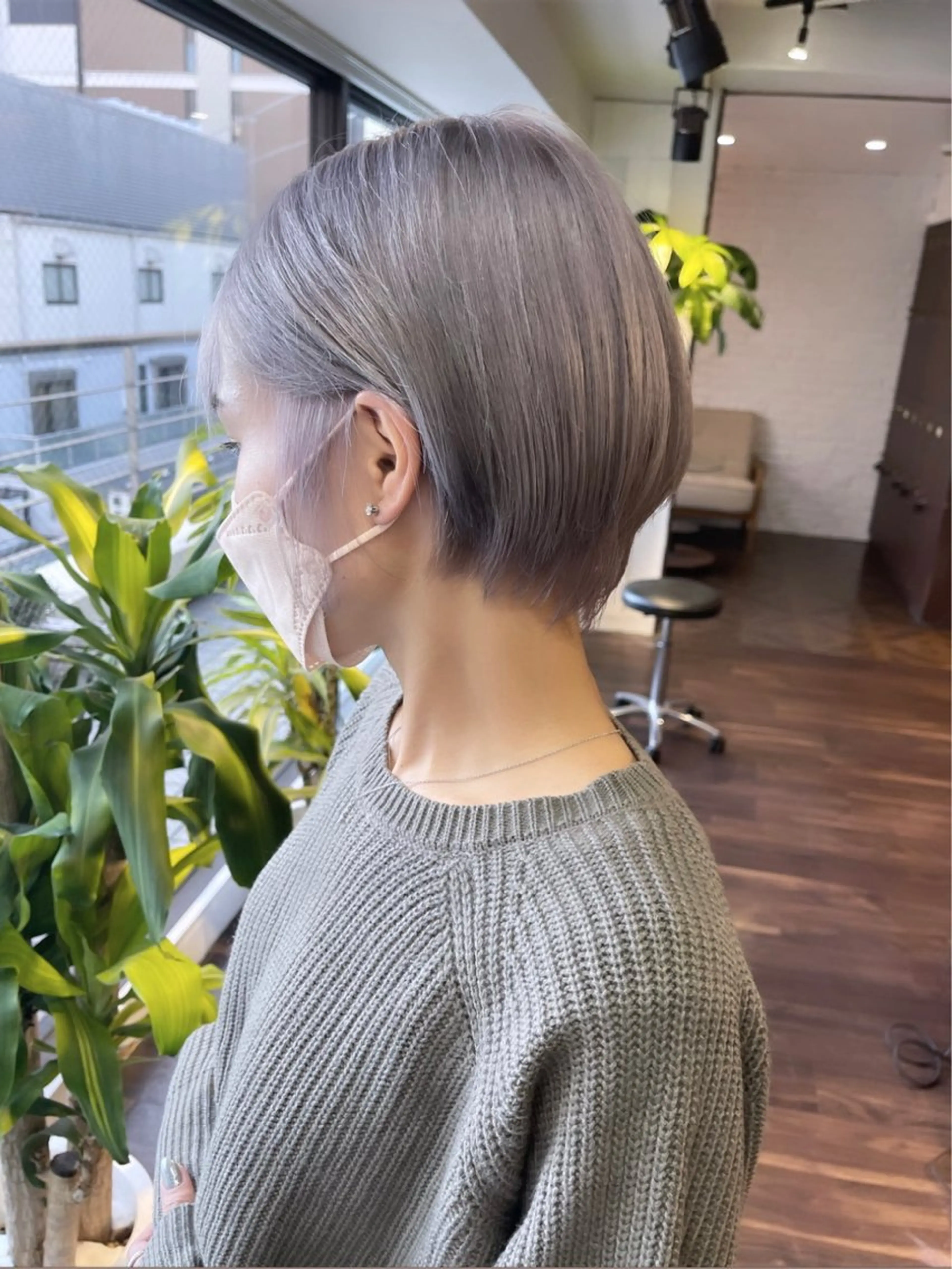 ショート カラー ヘアアレンジ カット ヘアカラー トリートメント 心斎橋ダブルカラー ボブ/レイヤーのヘアスタイル