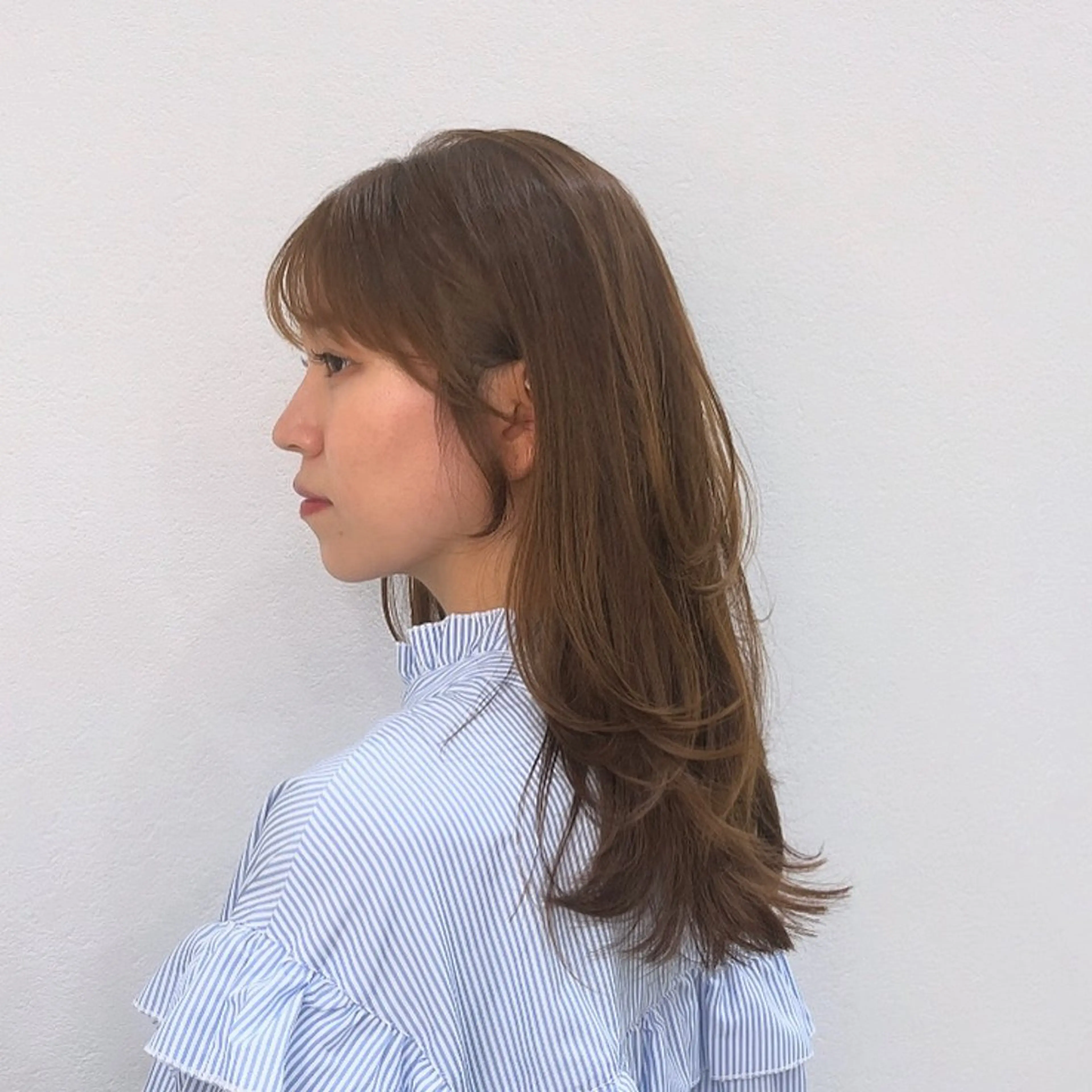 ロング カットモデル/ 透明感ヘア/成瀬裕介のヘアスタイル