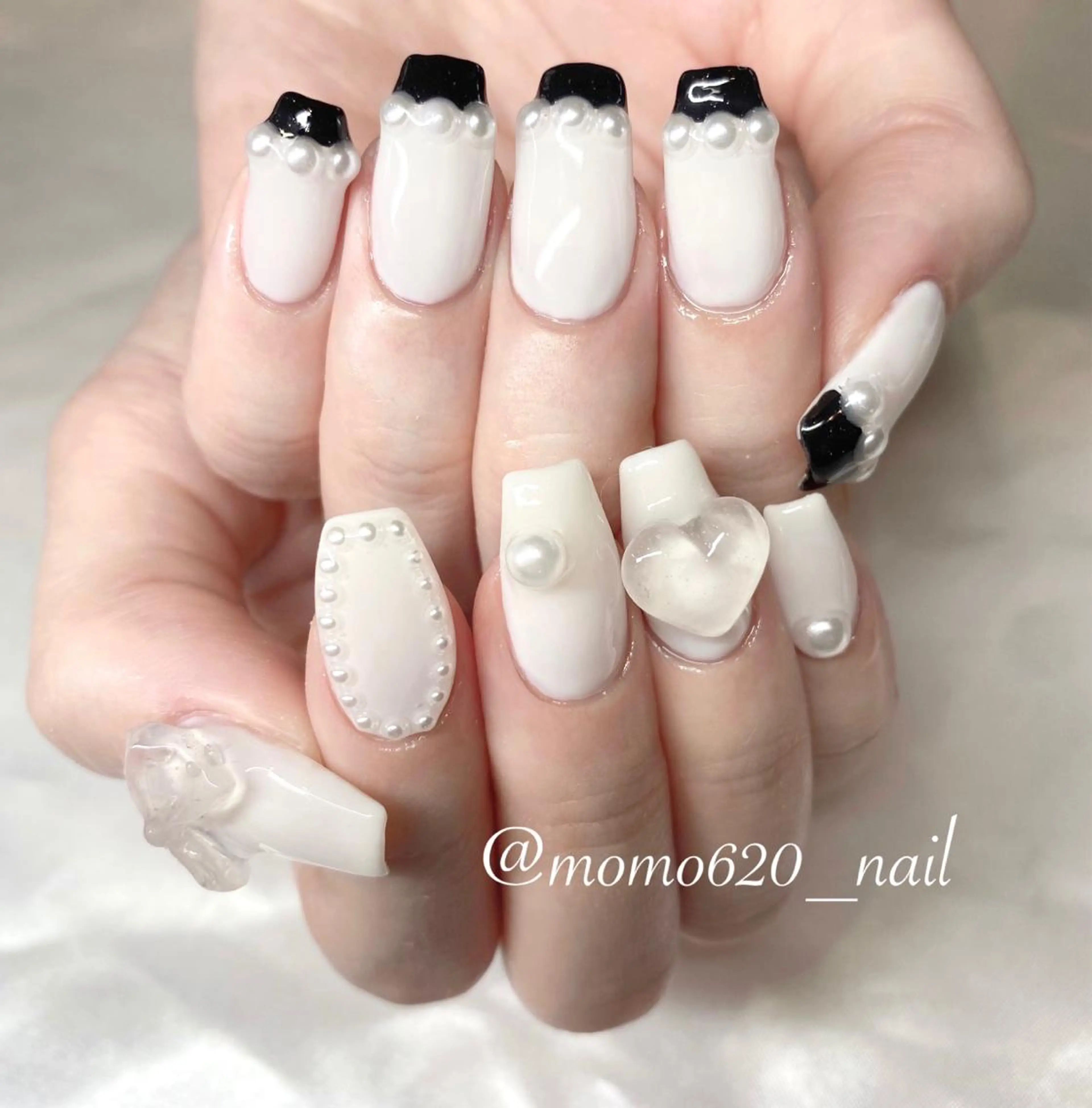 ネイル ガーリー nailsalon moca 堀江店所属・moca堀江店 momokaのネイルデザイン
