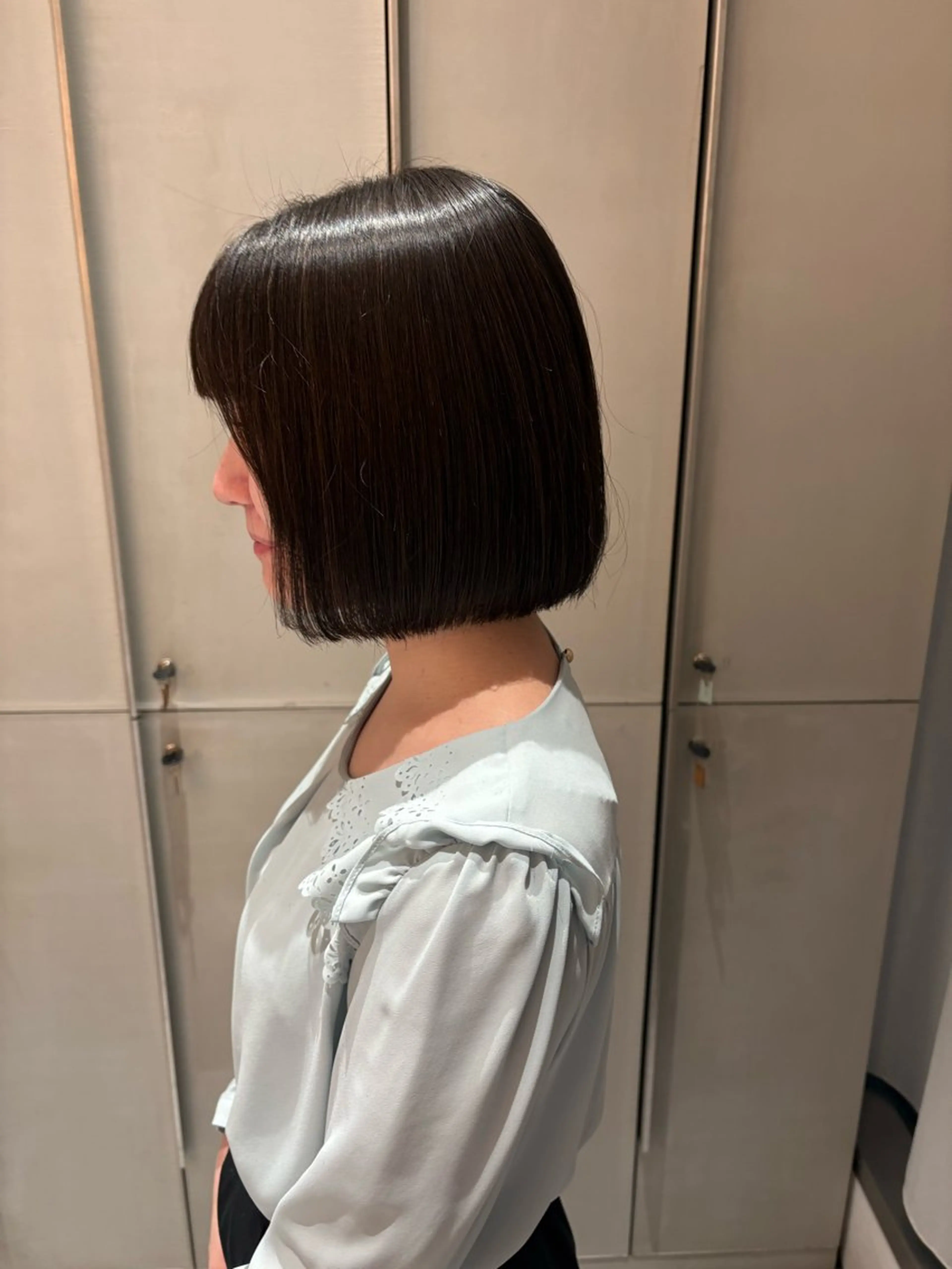 ミディアム ボブ カット トリートメント ヘッドスパ ヘアセット ショートカット/ ハイトーン🪼風香のヘアスタイル