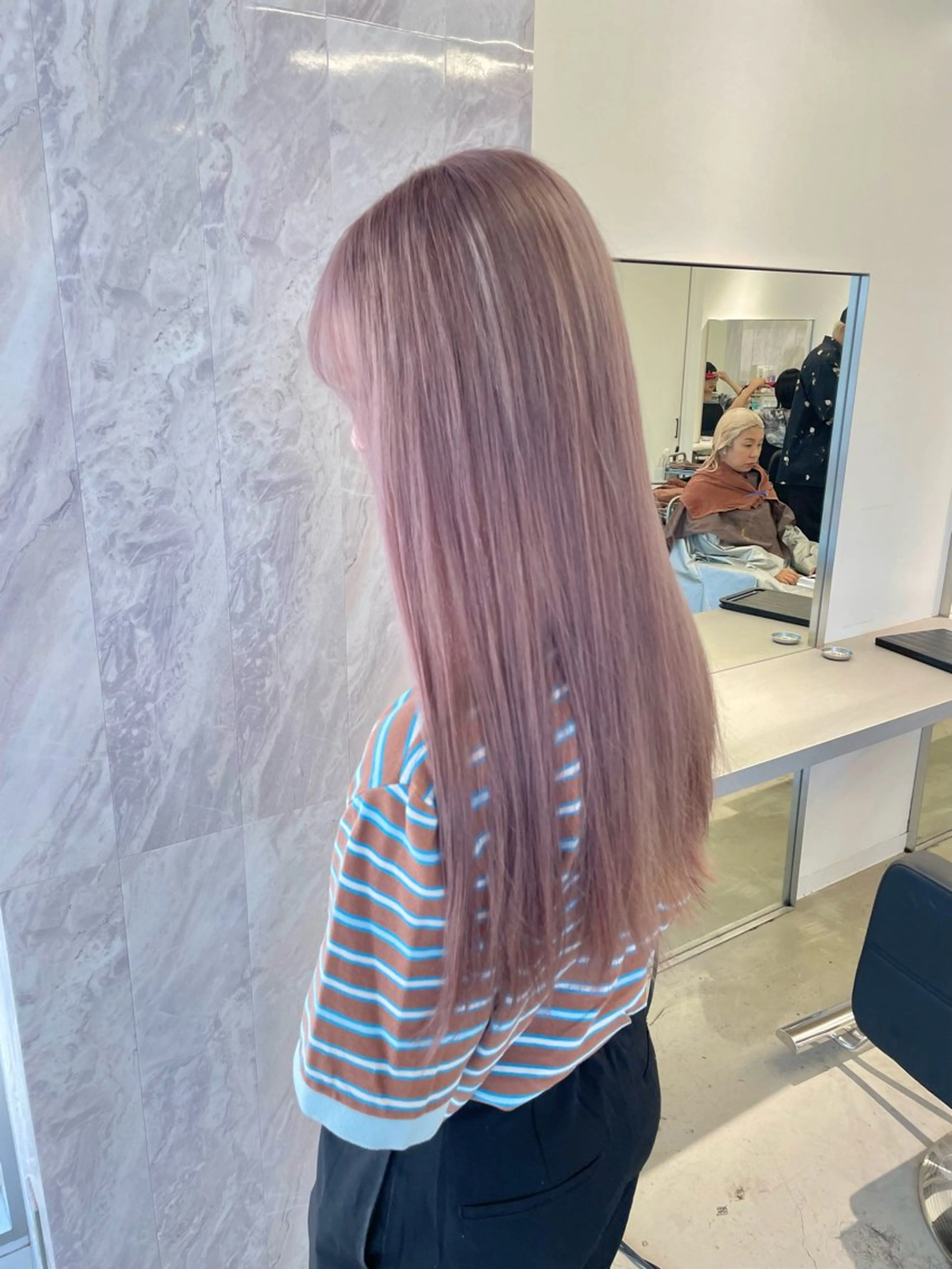 ロング カット ヘアカラー トリートメント ヘアセット 🎗井上 竜 ブリーチ指名No.1のヘアスタイル
