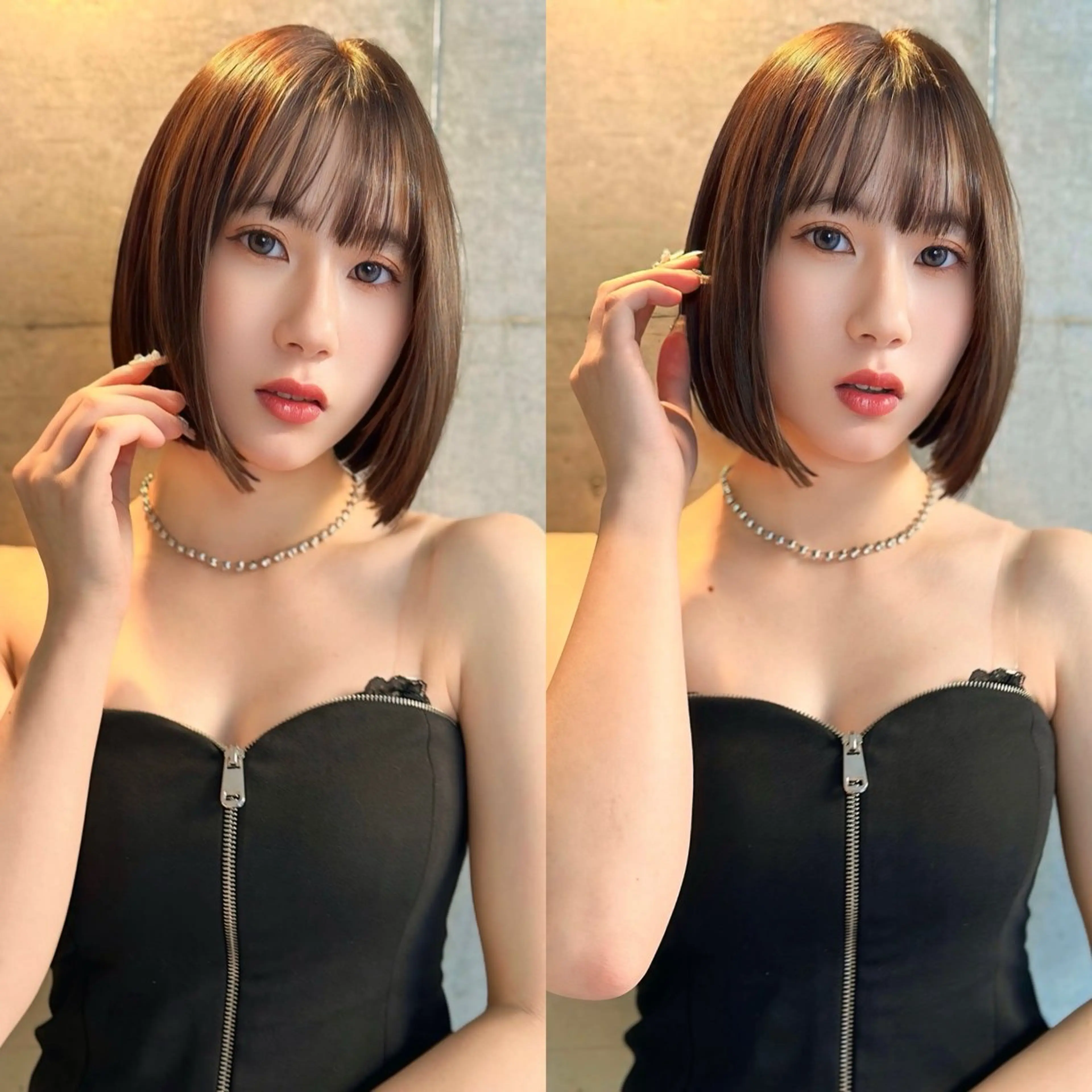 ミディアム カット 縮毛矯正 トリートメント ✨髪質改善特化✨副 店長椎葉信乃介のヘアスタイル