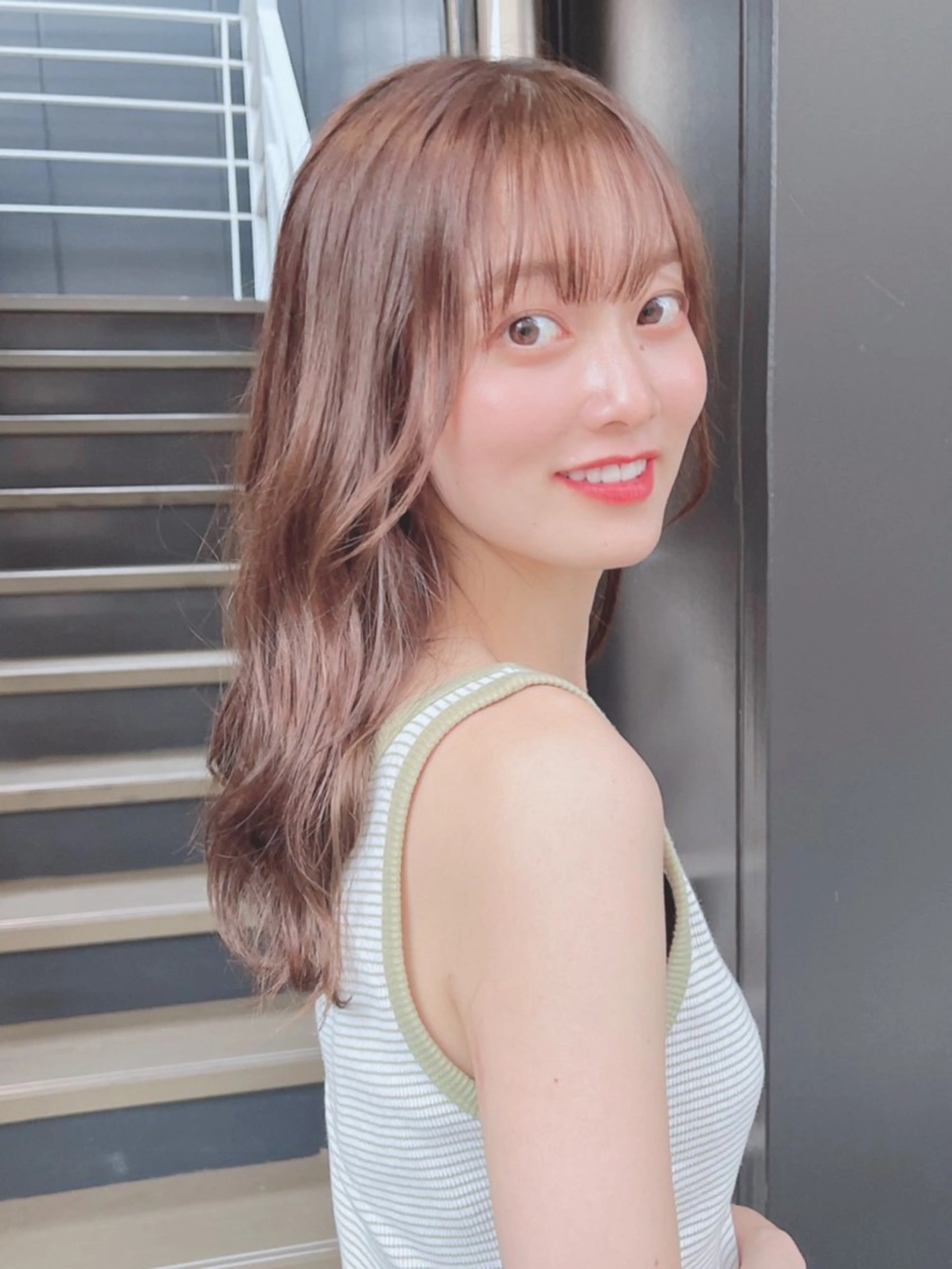セミロング 西新/siohair 似合わせ/石尾刻矢のヘアスタイル