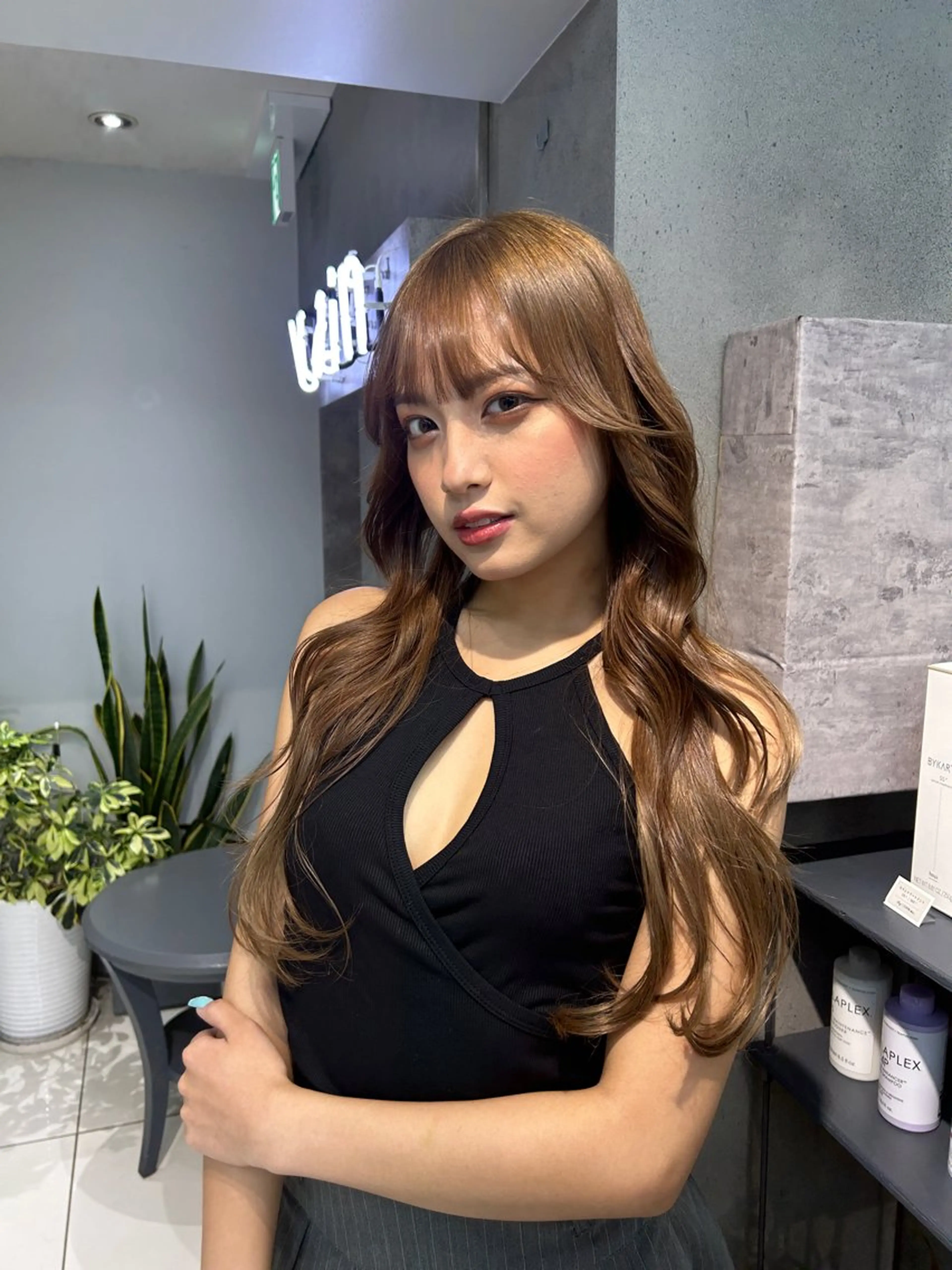 ロング レイヤー×ツヤカラー 渋谷/kougaのヘアスタイル