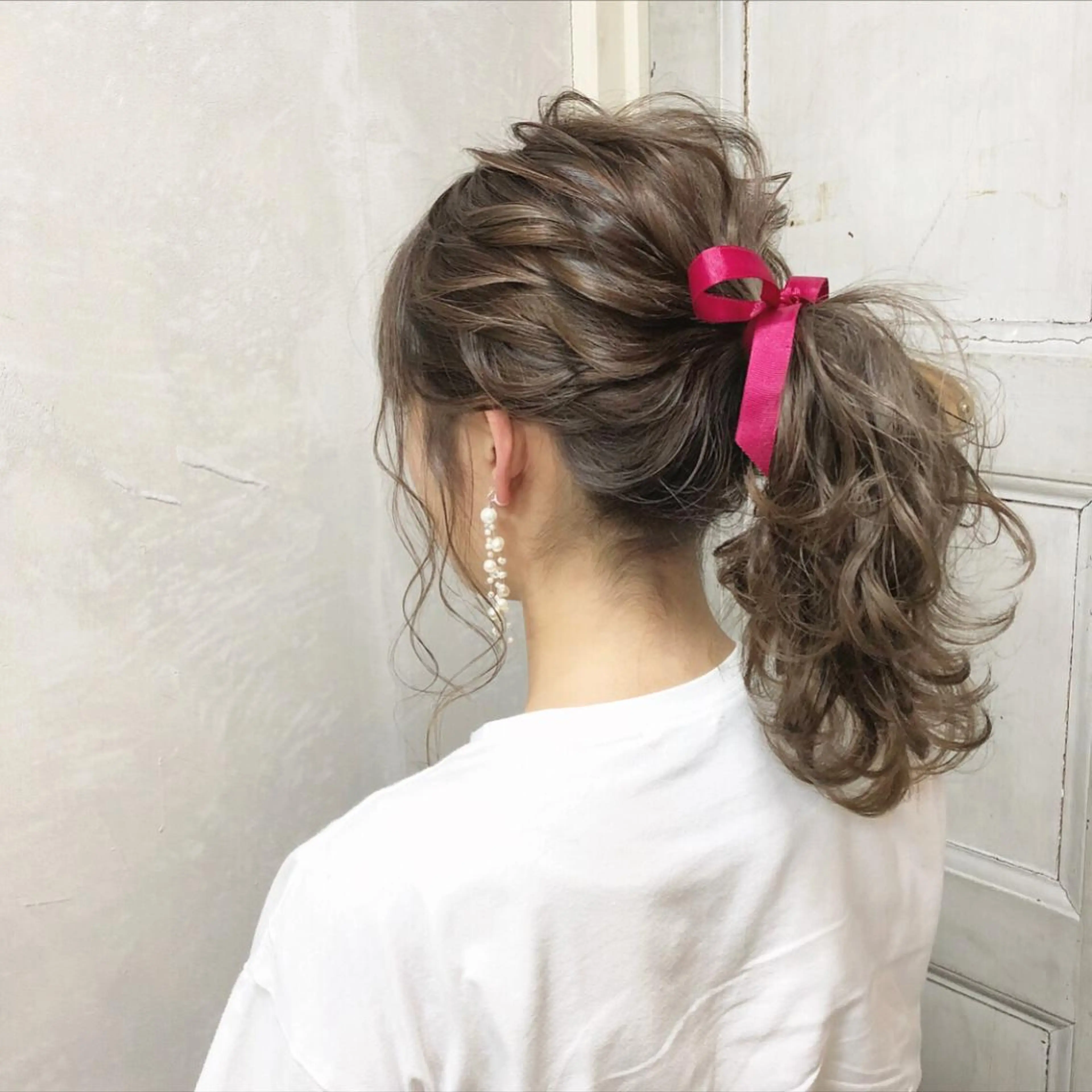 セミロング カラー ヘアアレンジ グレージュ ミルクティーグレージュ autre所属・大久保 ひでなりのヘアスタイル