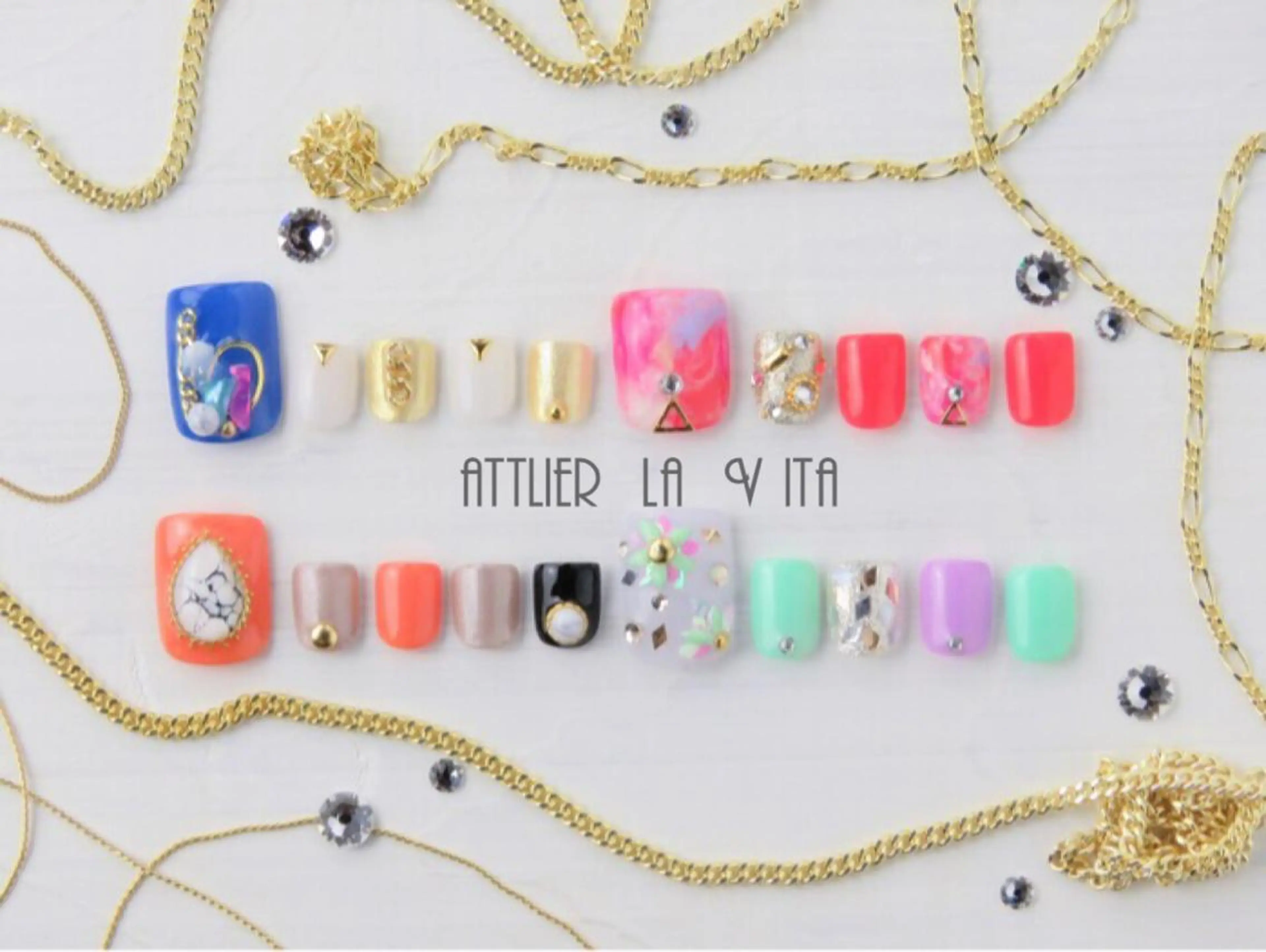 ネイル ジェルネイル フットネイル atelier la vita所属・lavita. mimuraのネイルデザイン