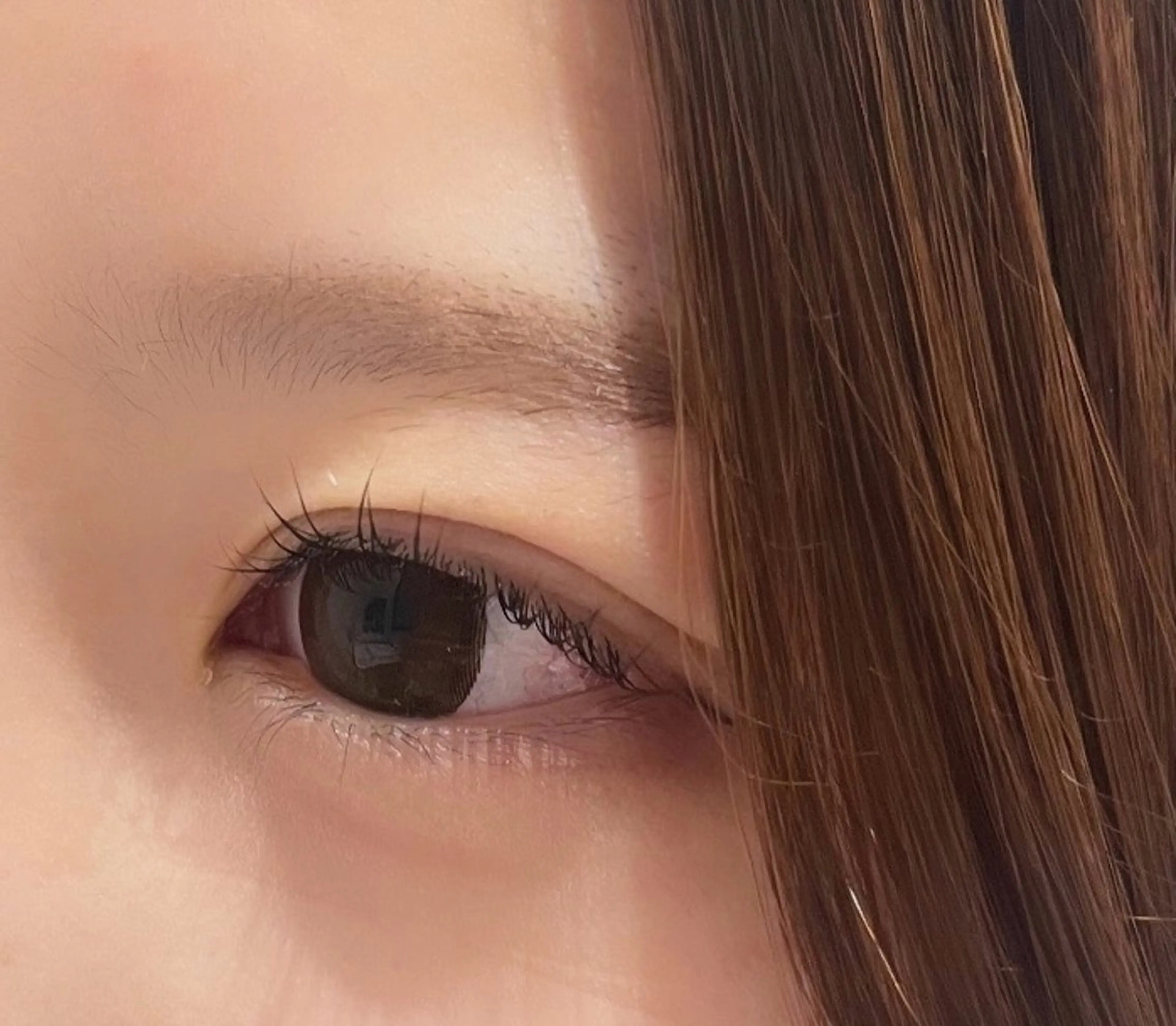 マツエク・マツパ hiyori /透明 感ピンク/ラベンダーのヘアスタイル