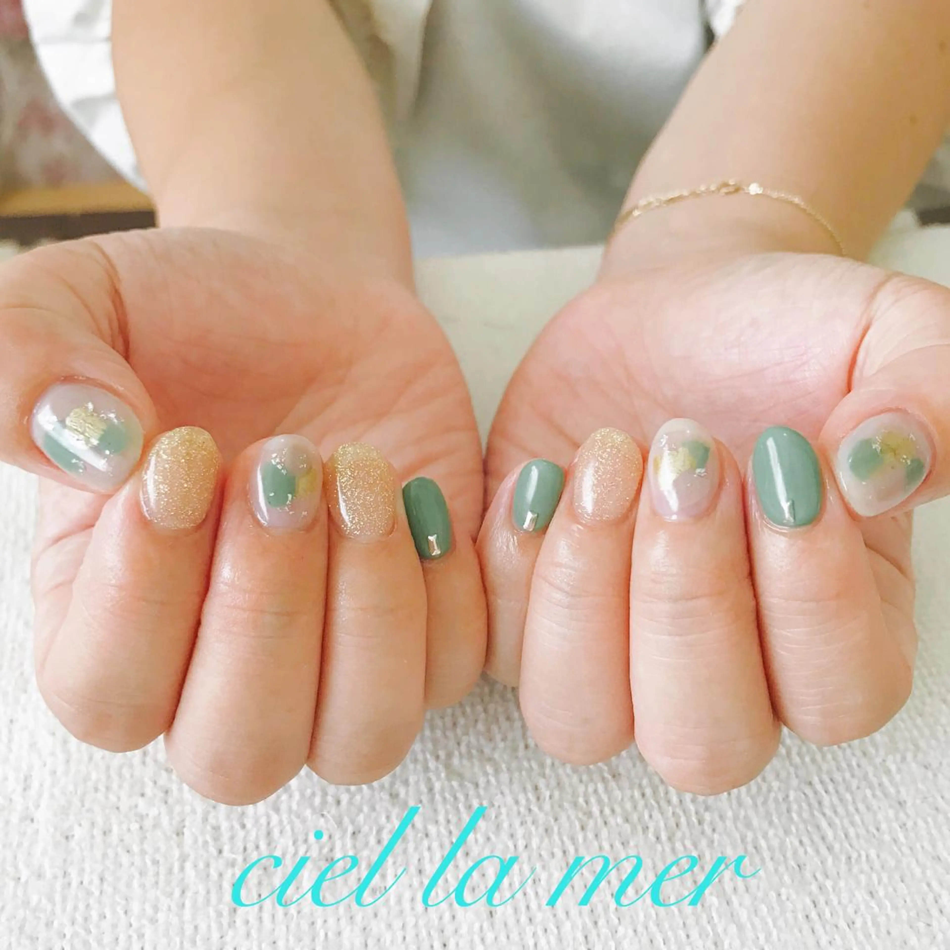 ネイル ハンドネイル フットネイル ciel la merのネイルデザイン
