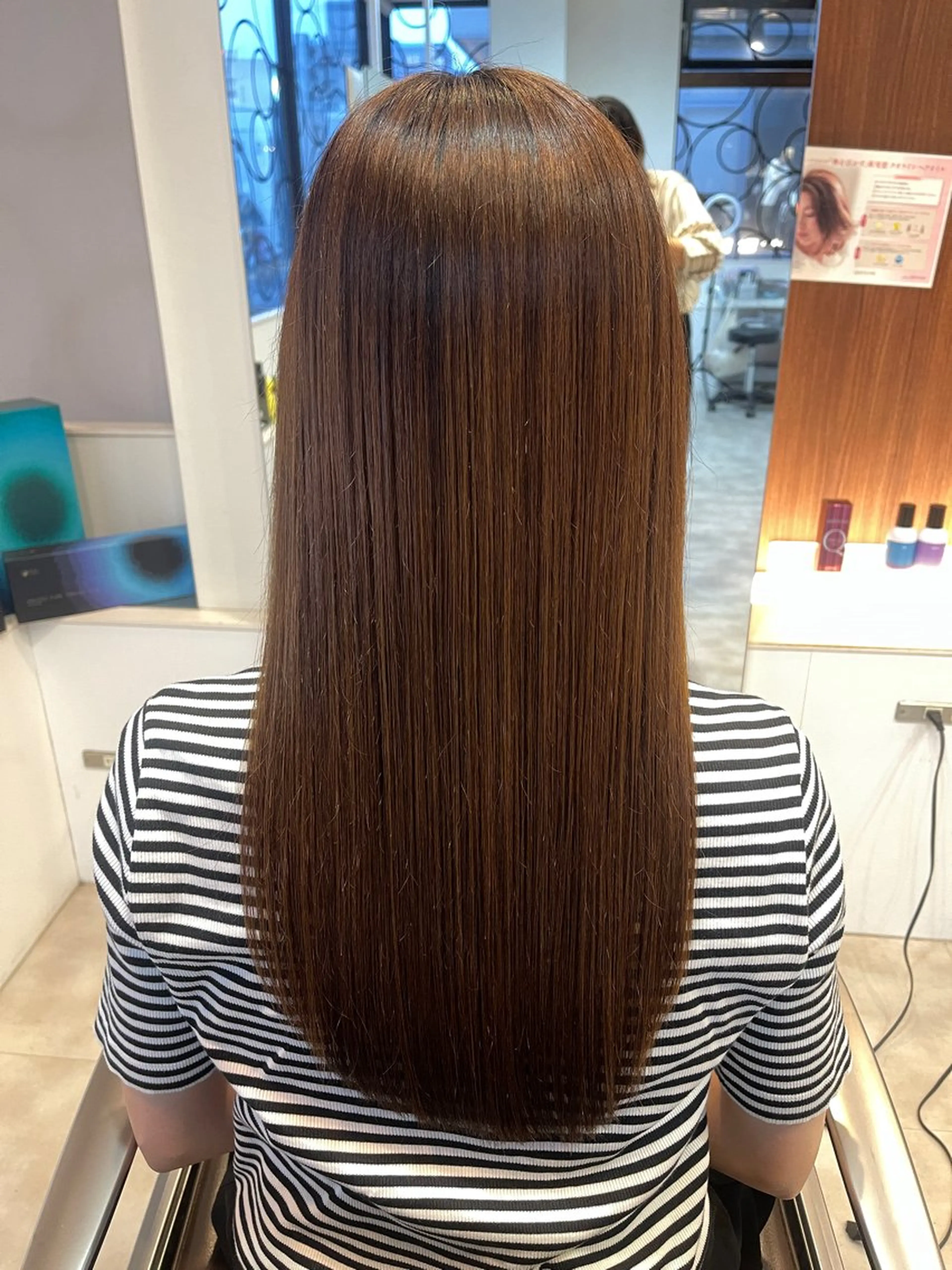 ロング 縮毛矯正 LABO.所属・門屋 和香那のヘアスタイル