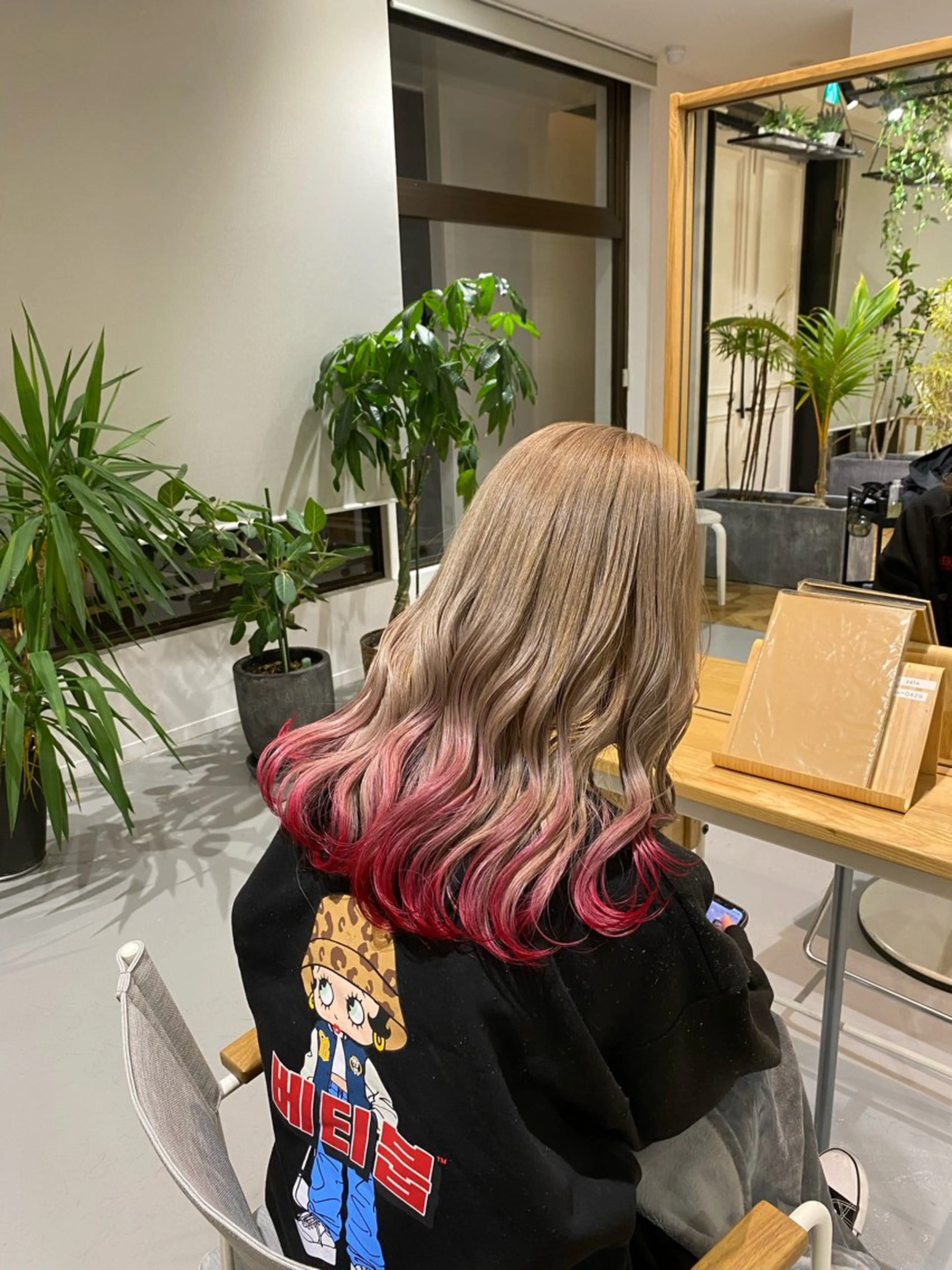 ミディアム カラー ヘアカラー yate'/ Wカラー/小出捷也のヘアスタイル