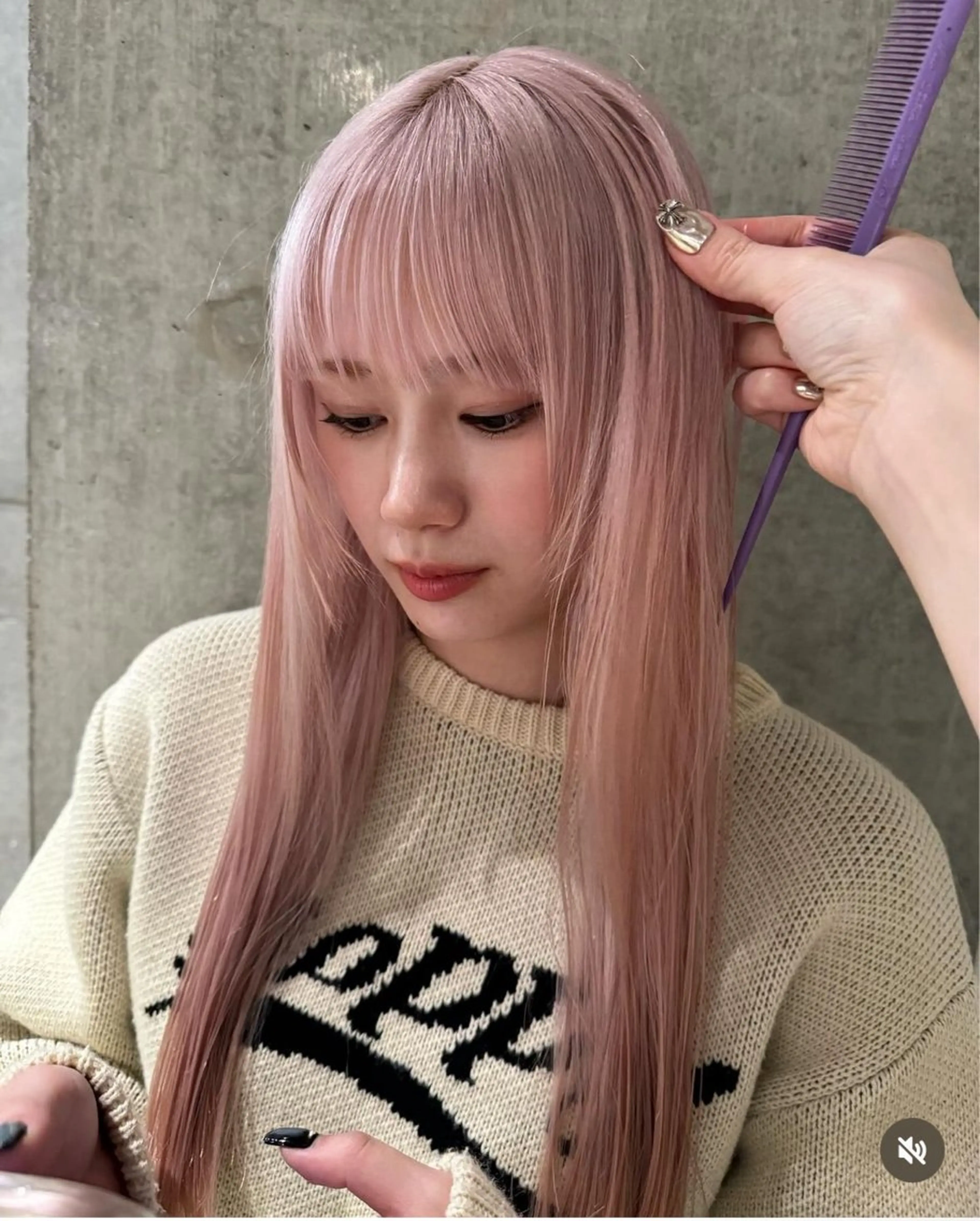 カラー ヘアカラー トリートメント beige🤎ダブル カラー/レイヤー🧸のヘアスタイル