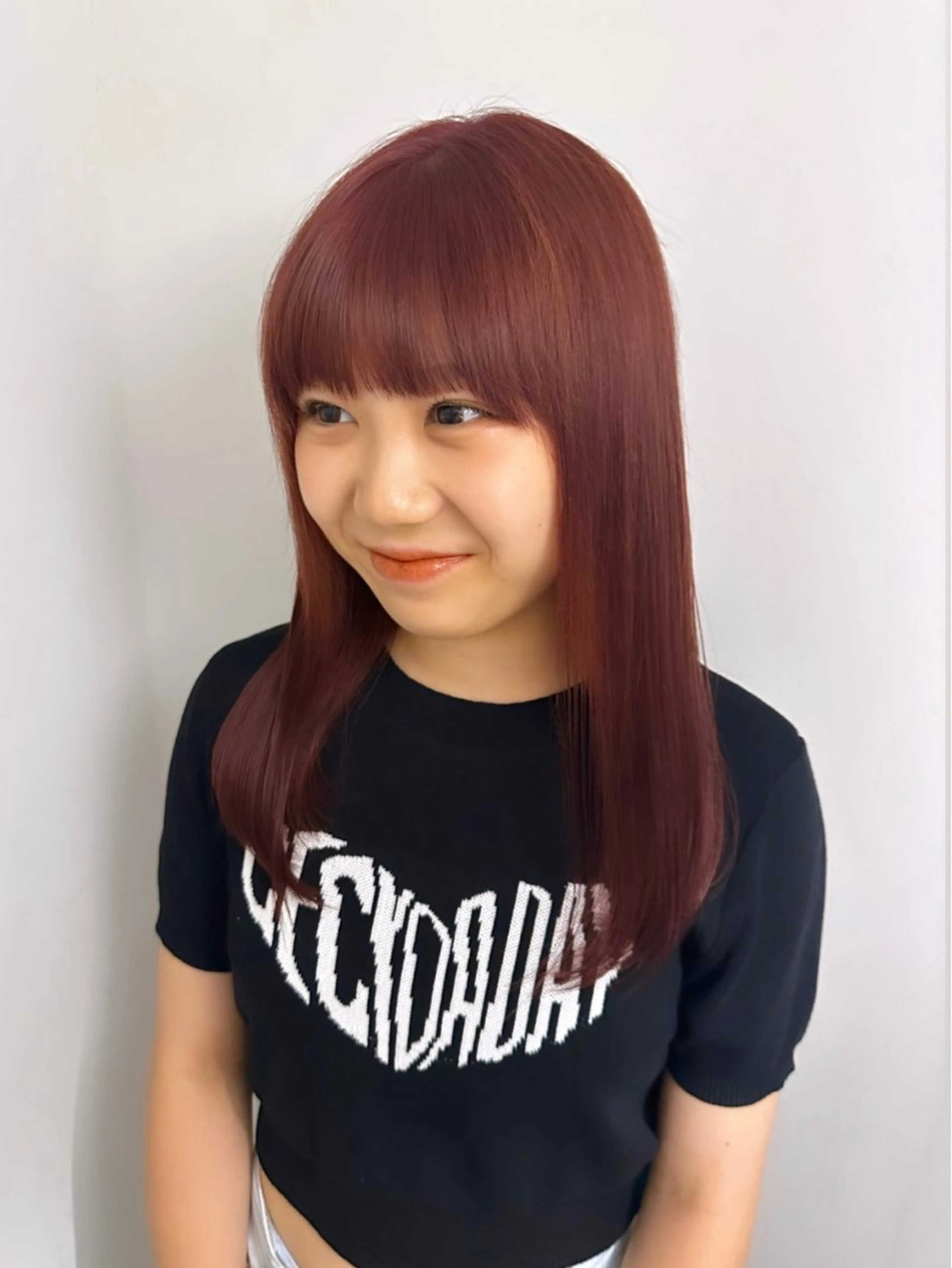 セミロング カット ヘアカラー トリートメント Hana ハイトーン🕯🩰のヘアスタイル