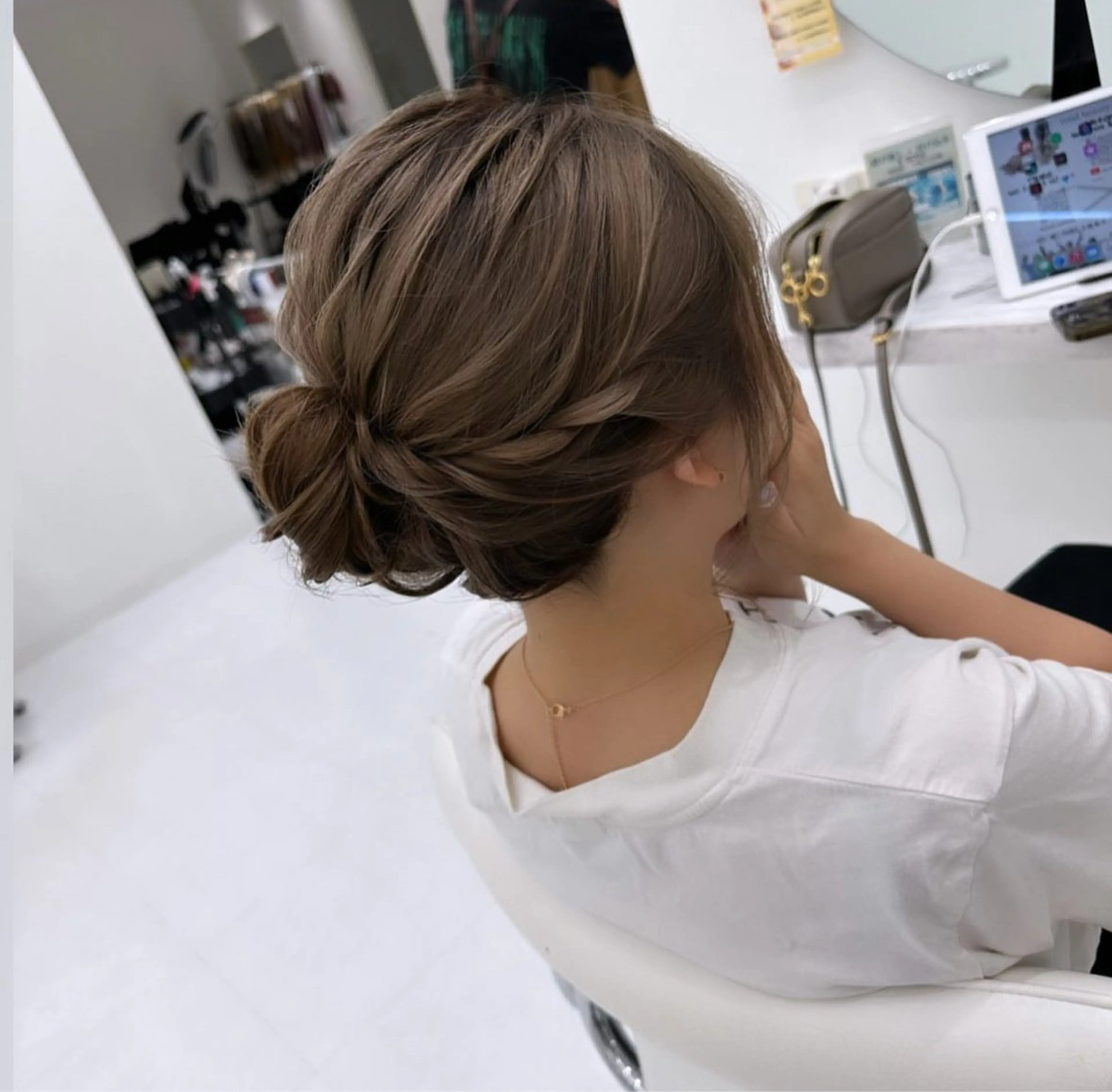 ショート ヘアカラー ラルガ下曽根所属・な 茶のヘアスタイル