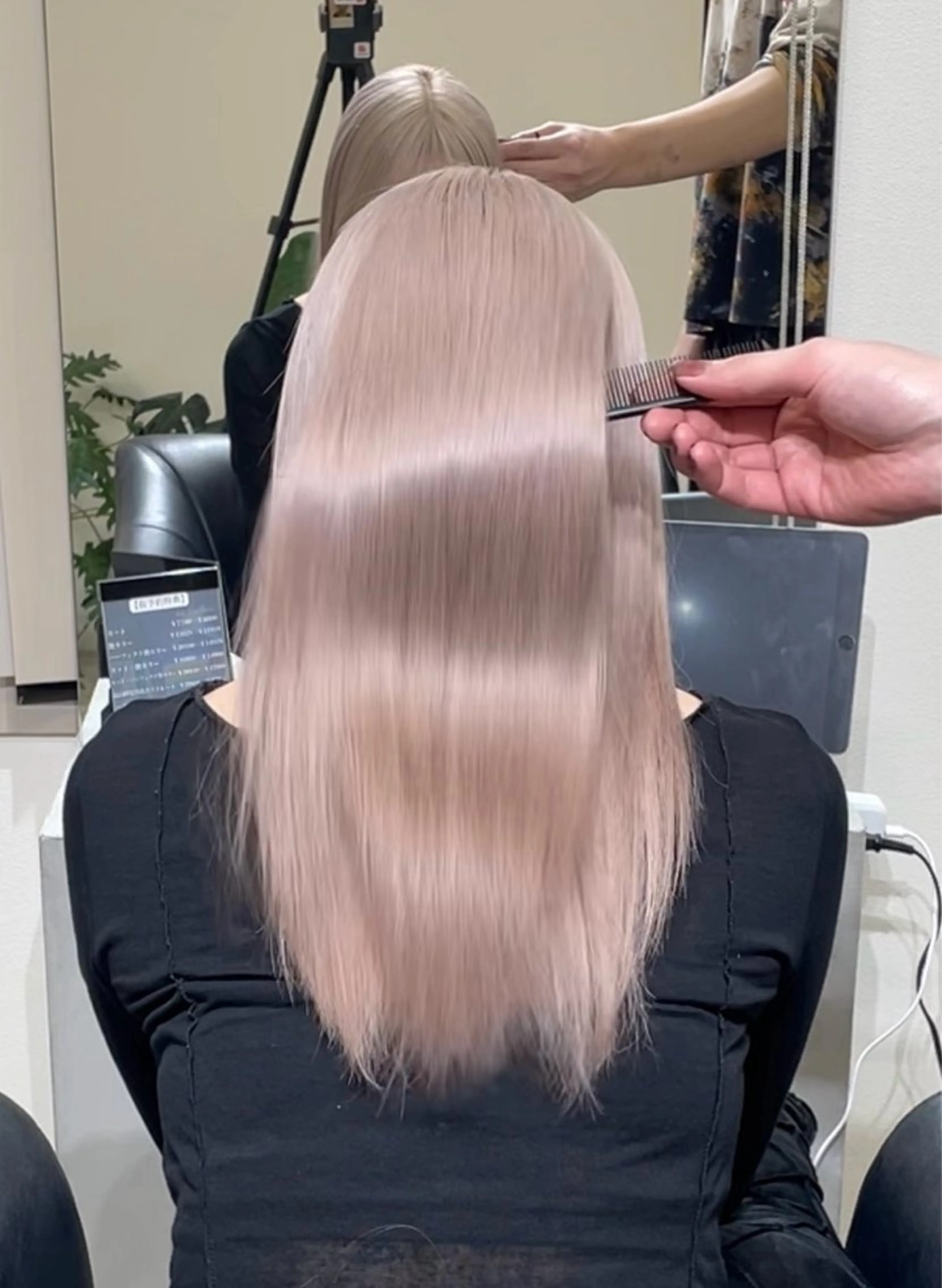 【毛髪強化前処理付き】Premiumケアブリーチ+Premiumケアカラー🎨の写真