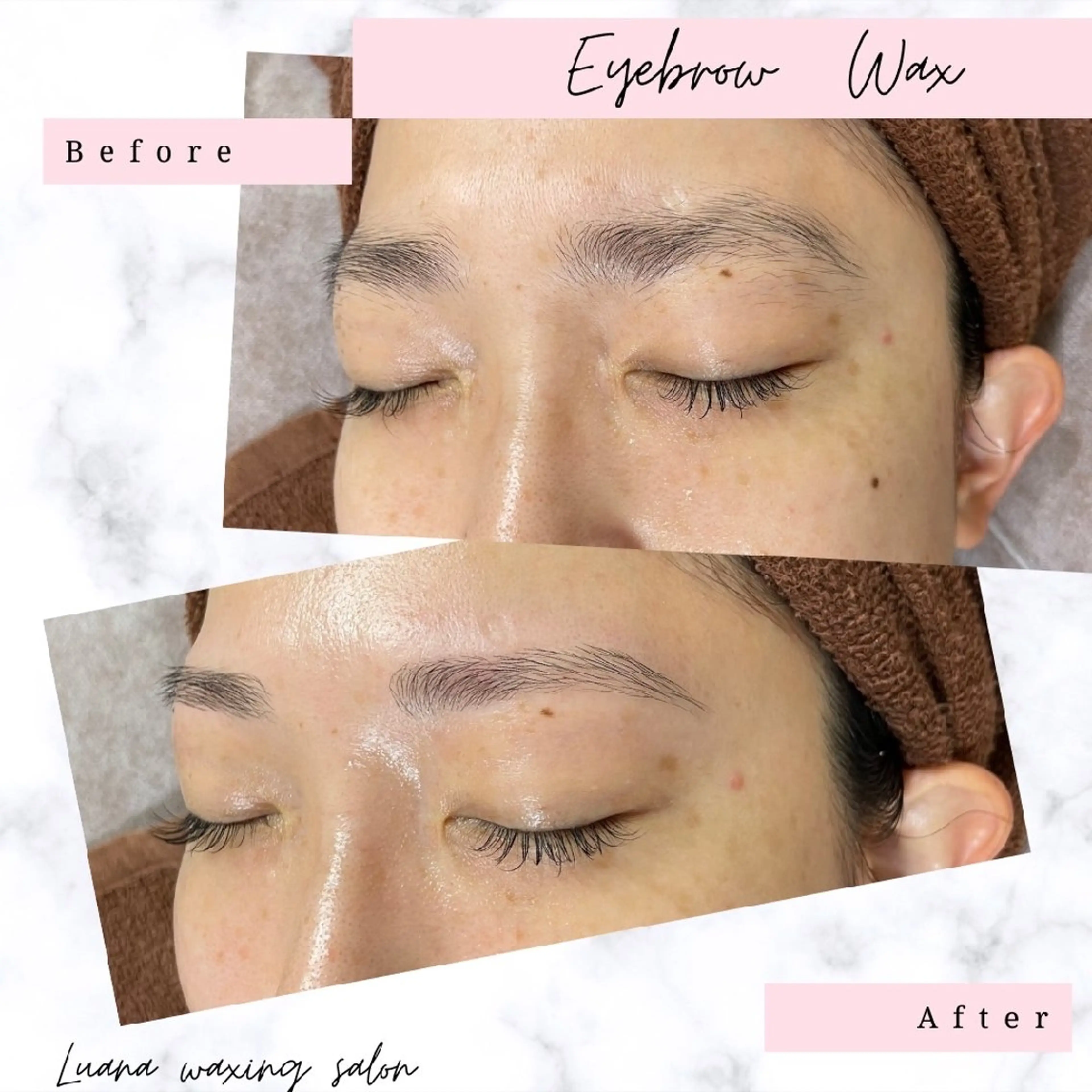 アイブロウ 眉毛ワックス脱毛 Luana waxing salon所属・Luana wax 🐚根本のエステ・リラクイメージ