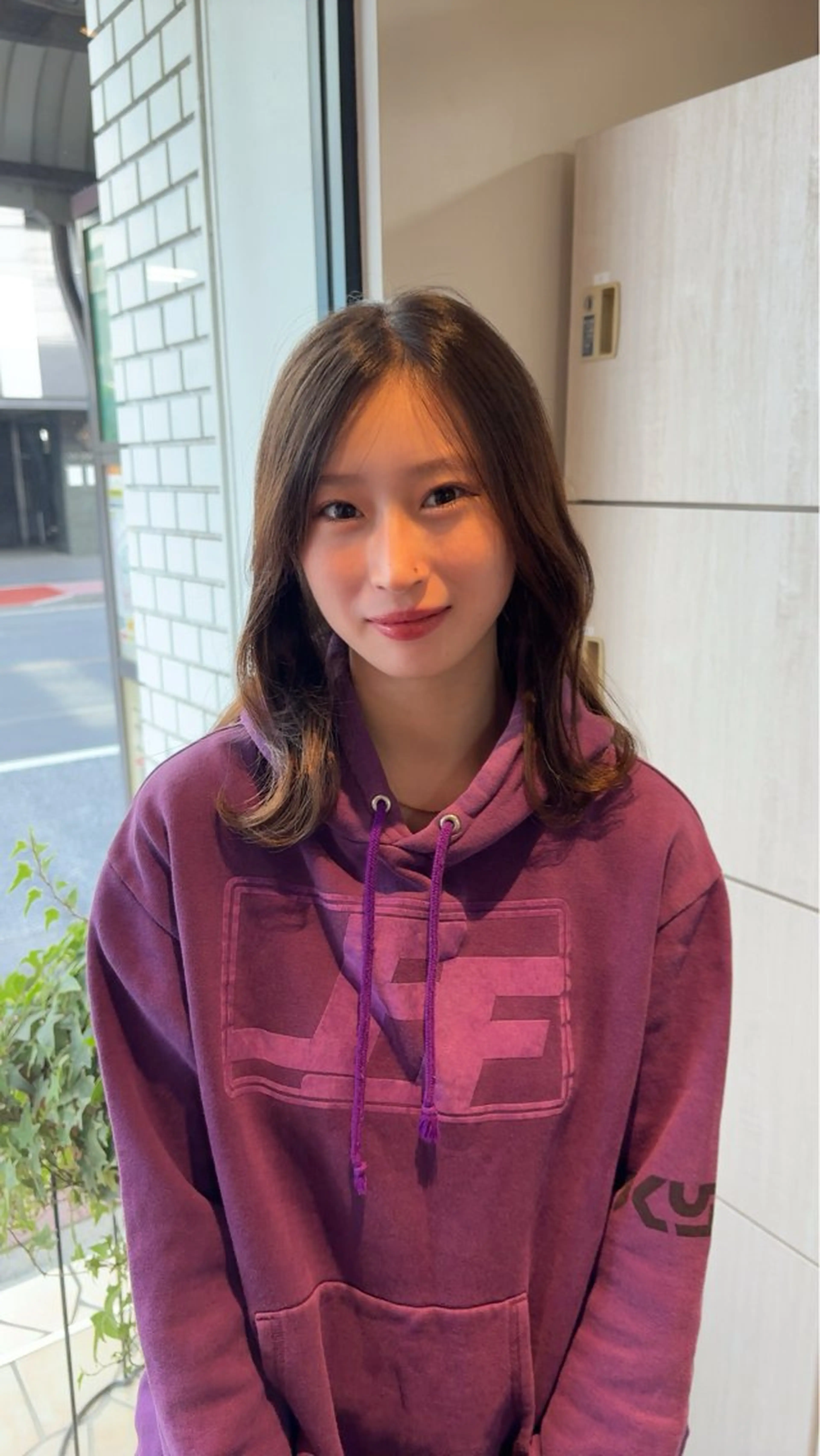 ミディアム カット ヘアカラー トリートメント 熊田 秀佳のヘアスタイル