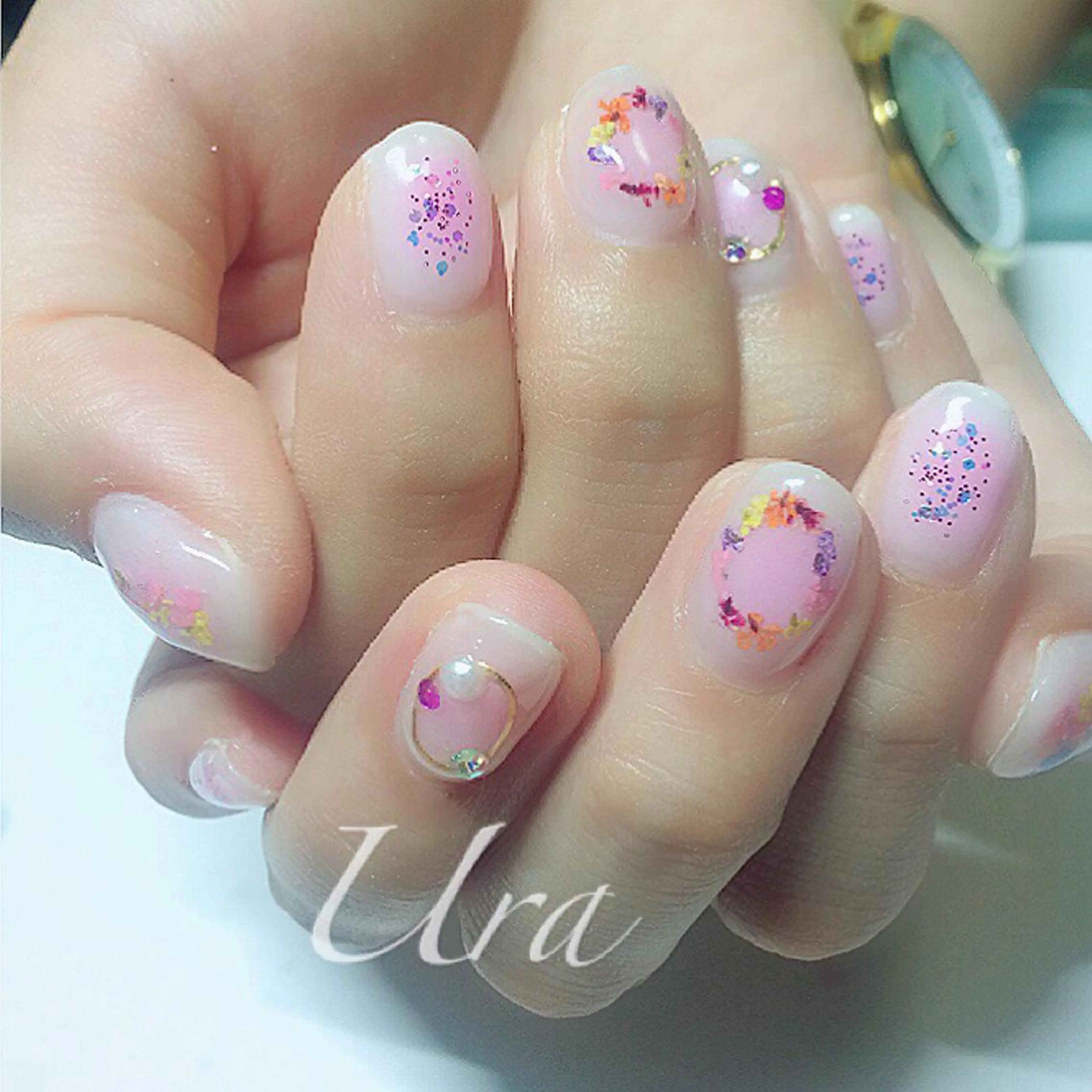 ネイル フラワーネイル UrakoNail 《nail》のネイルデザイン