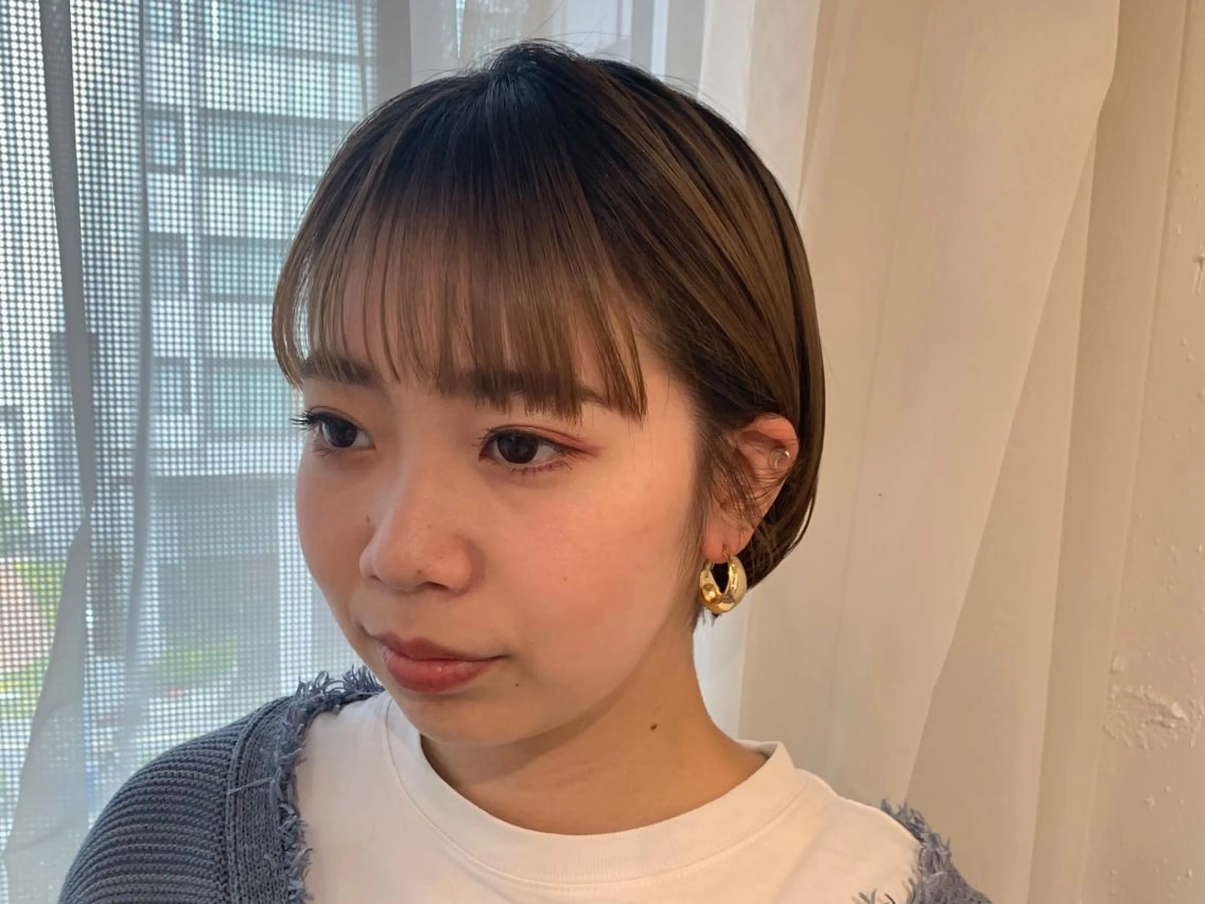 ショート ボブ GO TODAY  SHAIR SALON 梅田NU茶屋町店所属・田中成美/レイヤー カット/透明感カラーのヘアスタイル