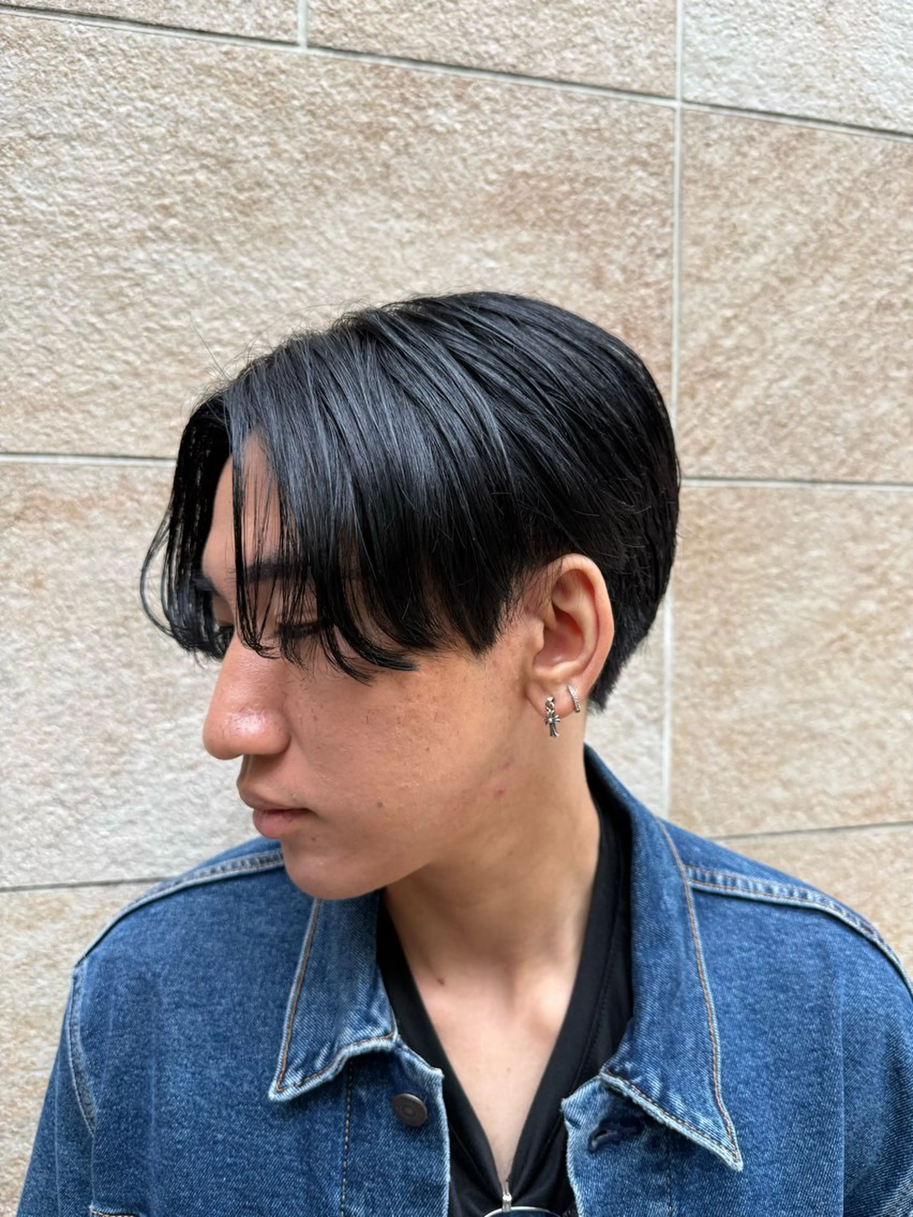 ミディアム メンズ センターパート カット メンズカット、パーマ 特化美容師/高田のヘアスタイル