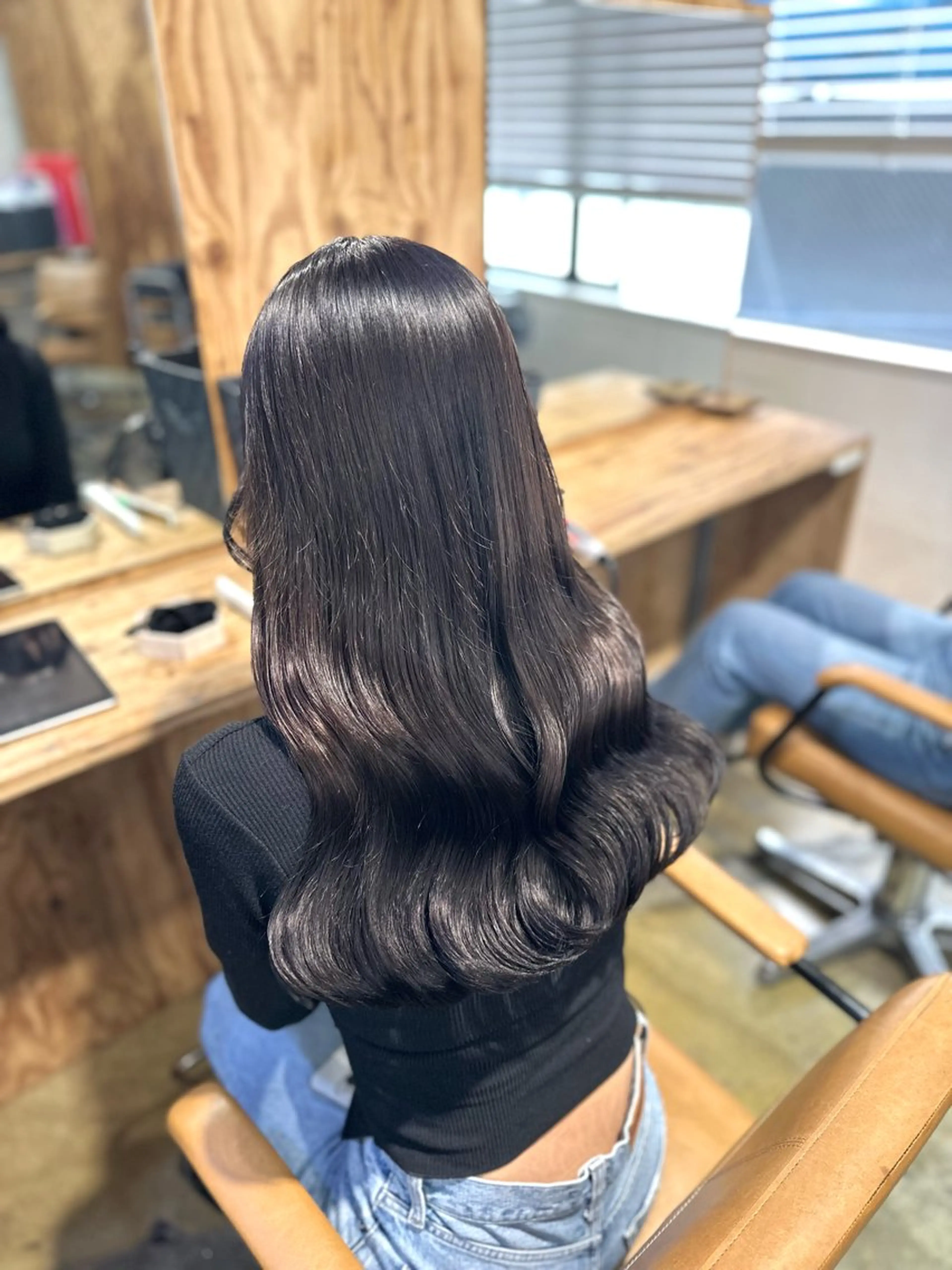 ロング カラー ヘアカラー トリートメント ︎︎カイ ミズキ 🐰𝜗𝜚のヘアスタイル
