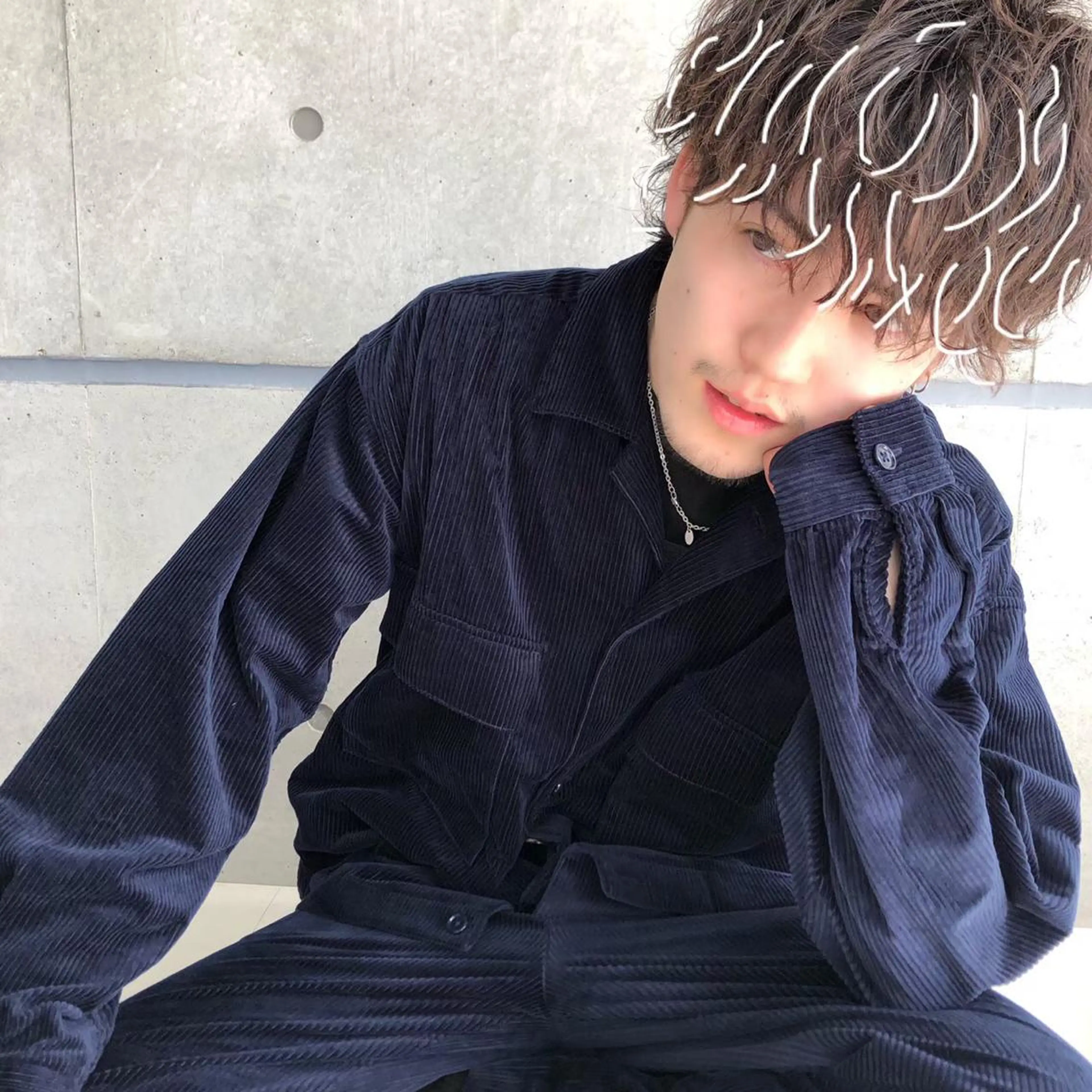 ショート カラー ヘアアレンジ メンズ ✨【公式】渋谷メンズ サロン BLUCK✨のヘアスタイル