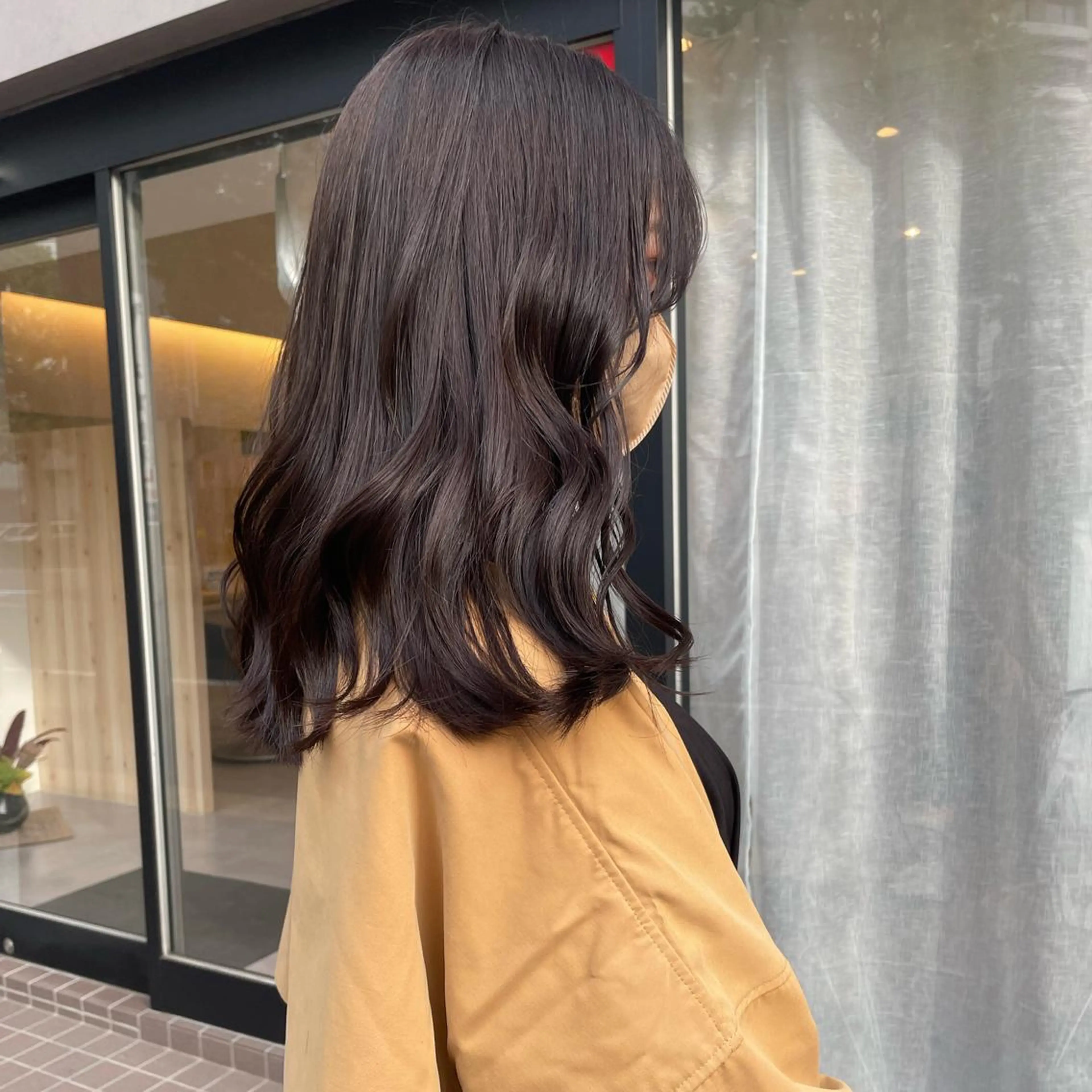 セミロング カラー カット ヘアカラー トリートメント aya kaのヘアスタイル
