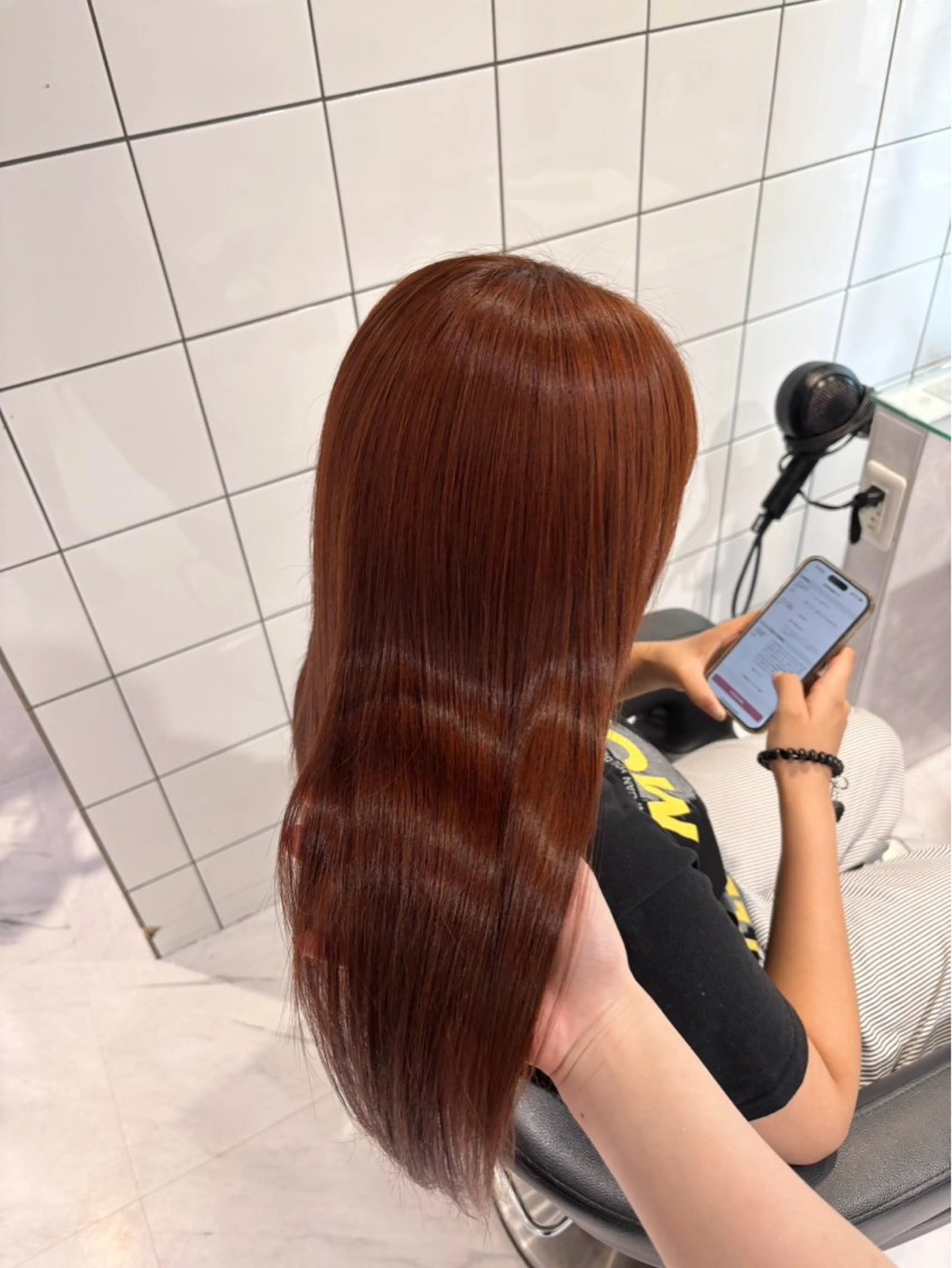 カラー ワンカラーでできる 暖色カラーゆいりのヘアスタイル