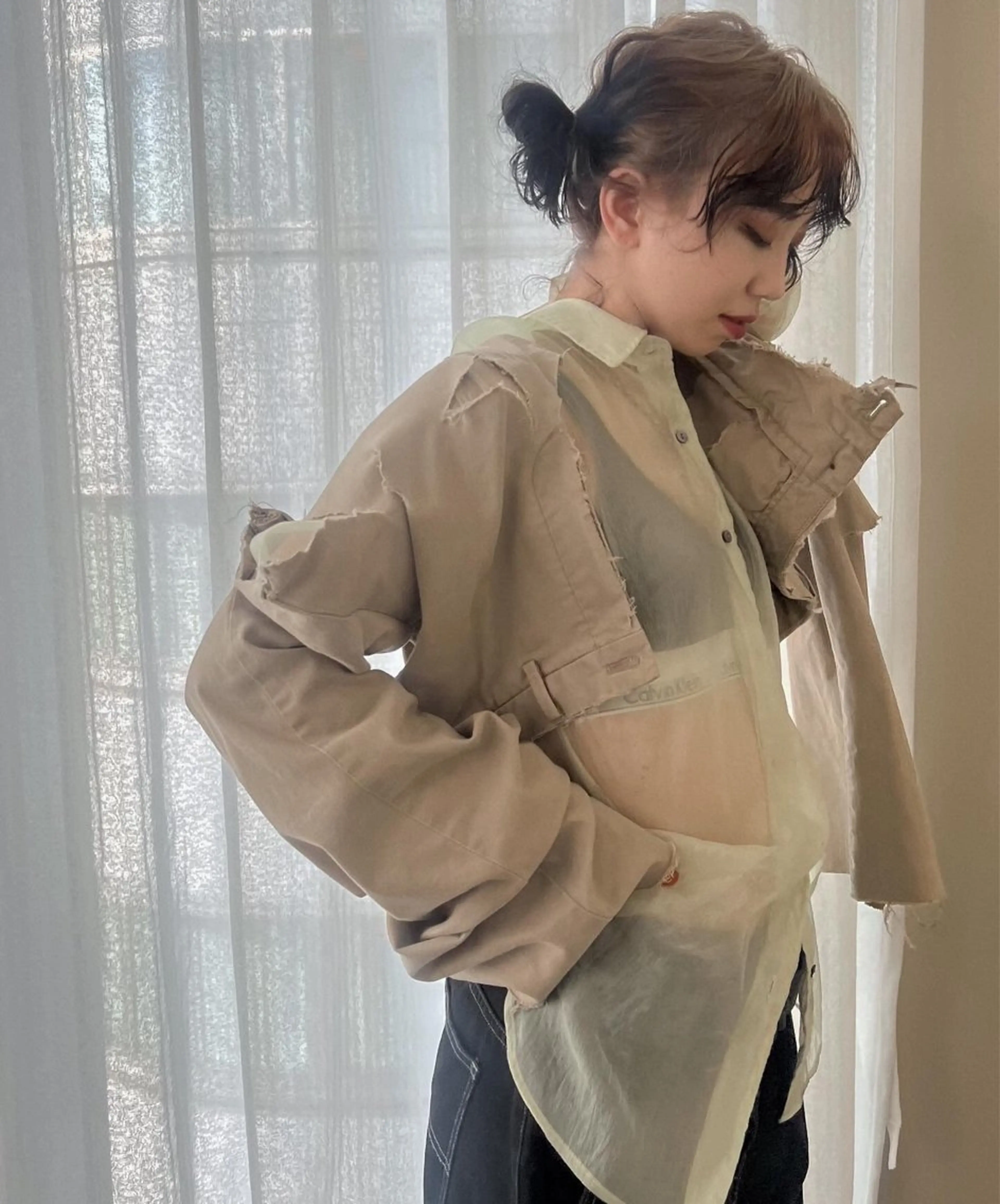 セミロング カラー 名古屋美容室 Sopiリナのヘアスタイル