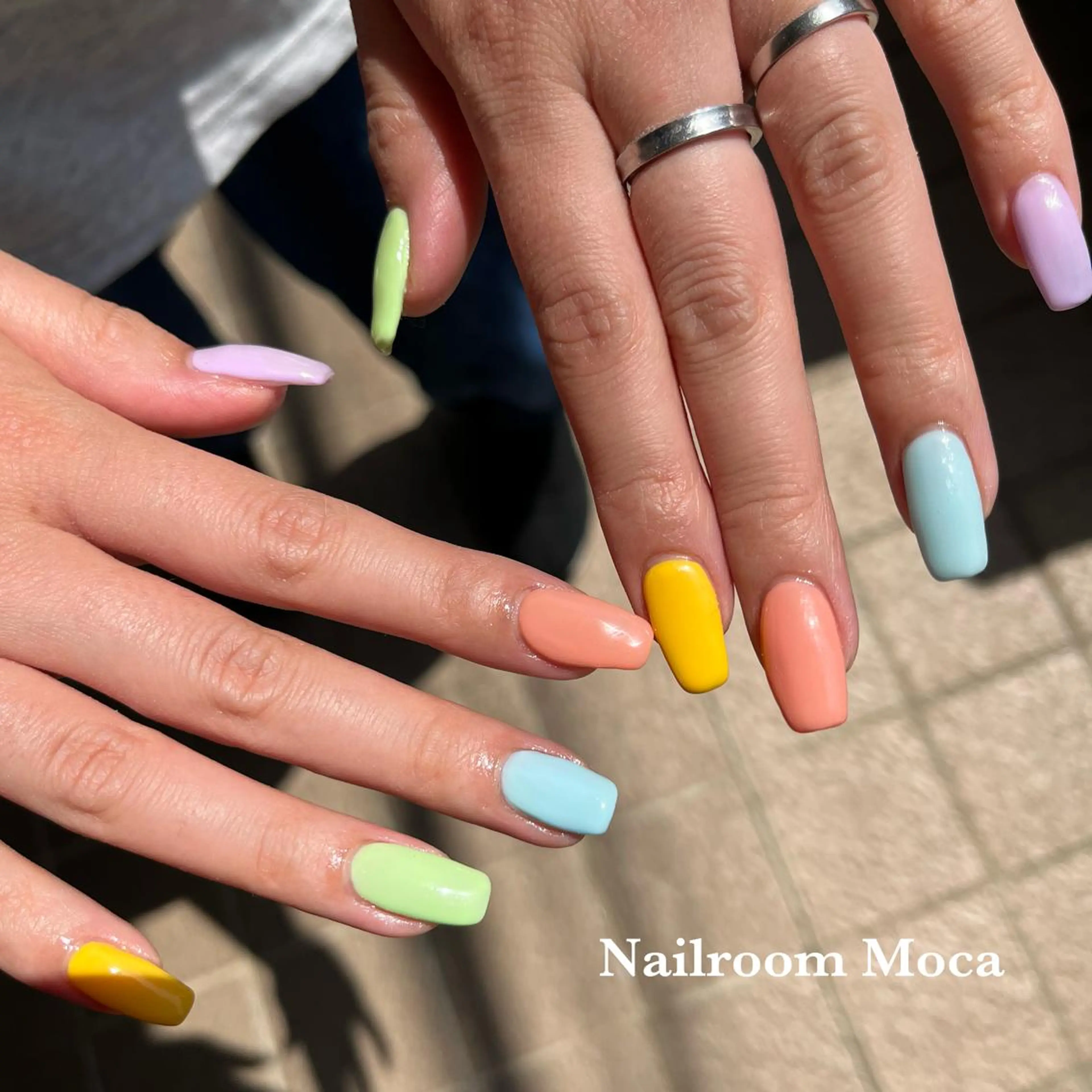 ネイル パステルネイル ハンドネイル Nailroom Mocaのネイルデザイン