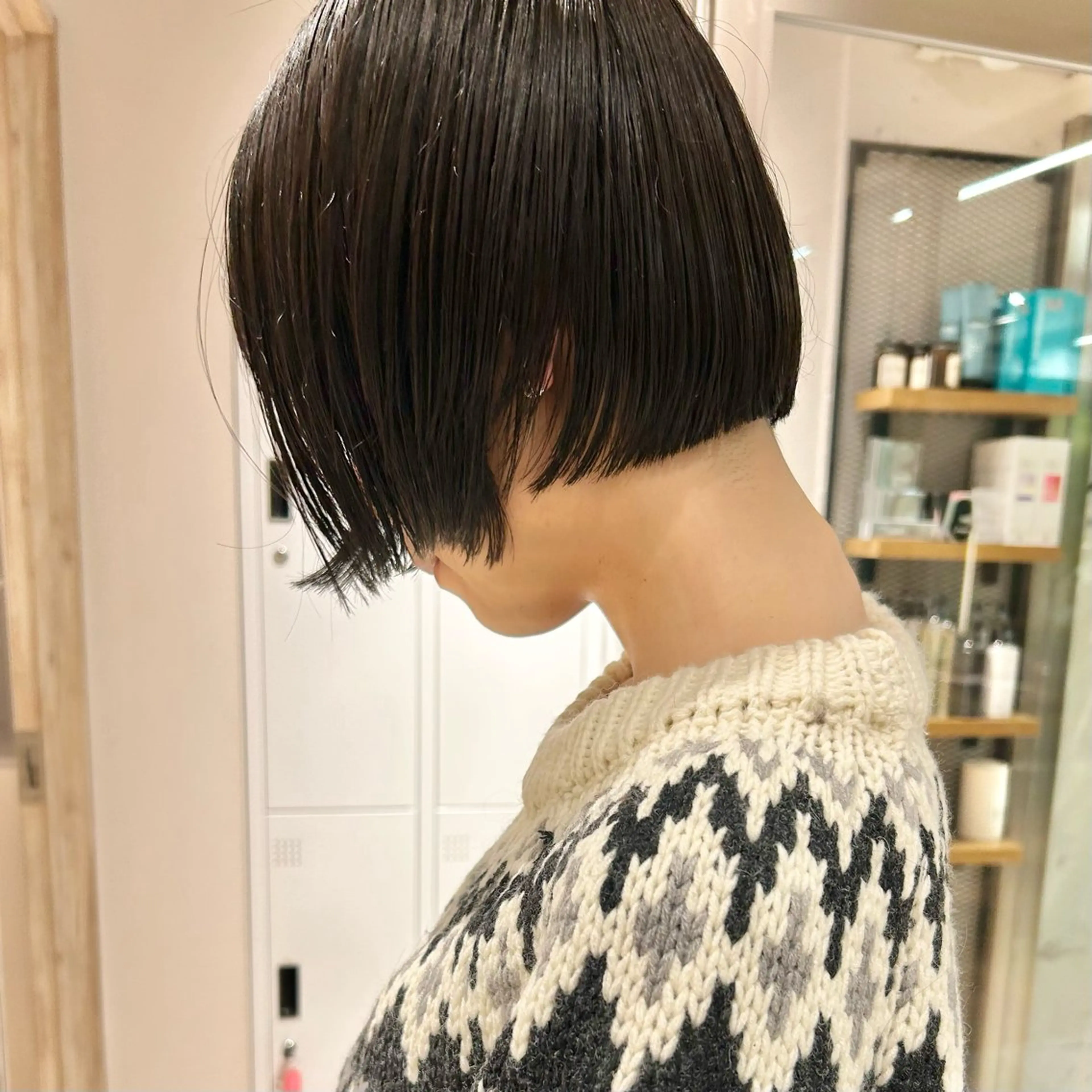ショート カラー ボブ カット ブリーチ/Wカラー パーマ/似合せカットのヘアスタイル