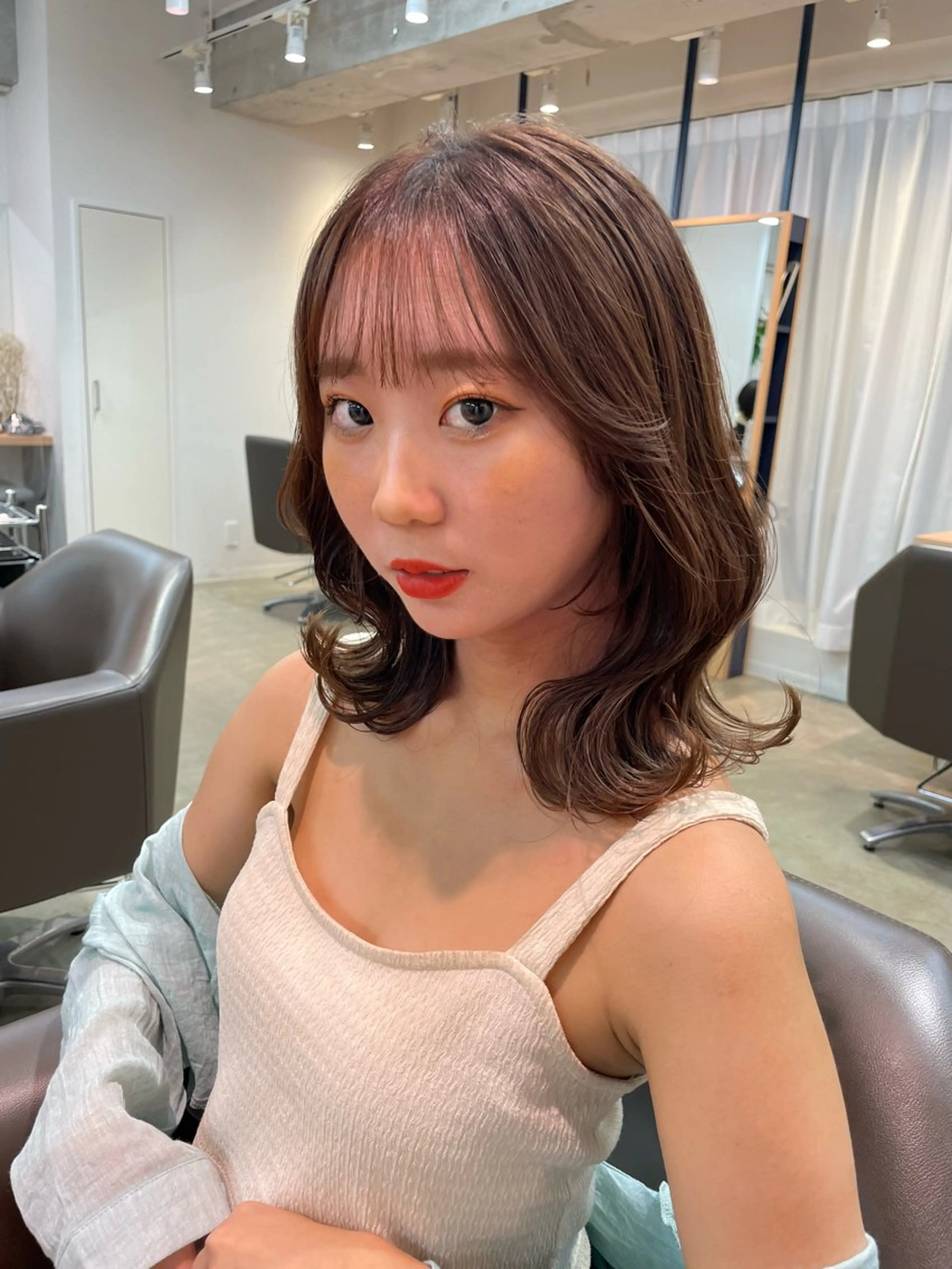 ミディアム レイヤーカット ❤️ショートカット ・顔周りカット❤️のヘアスタイル