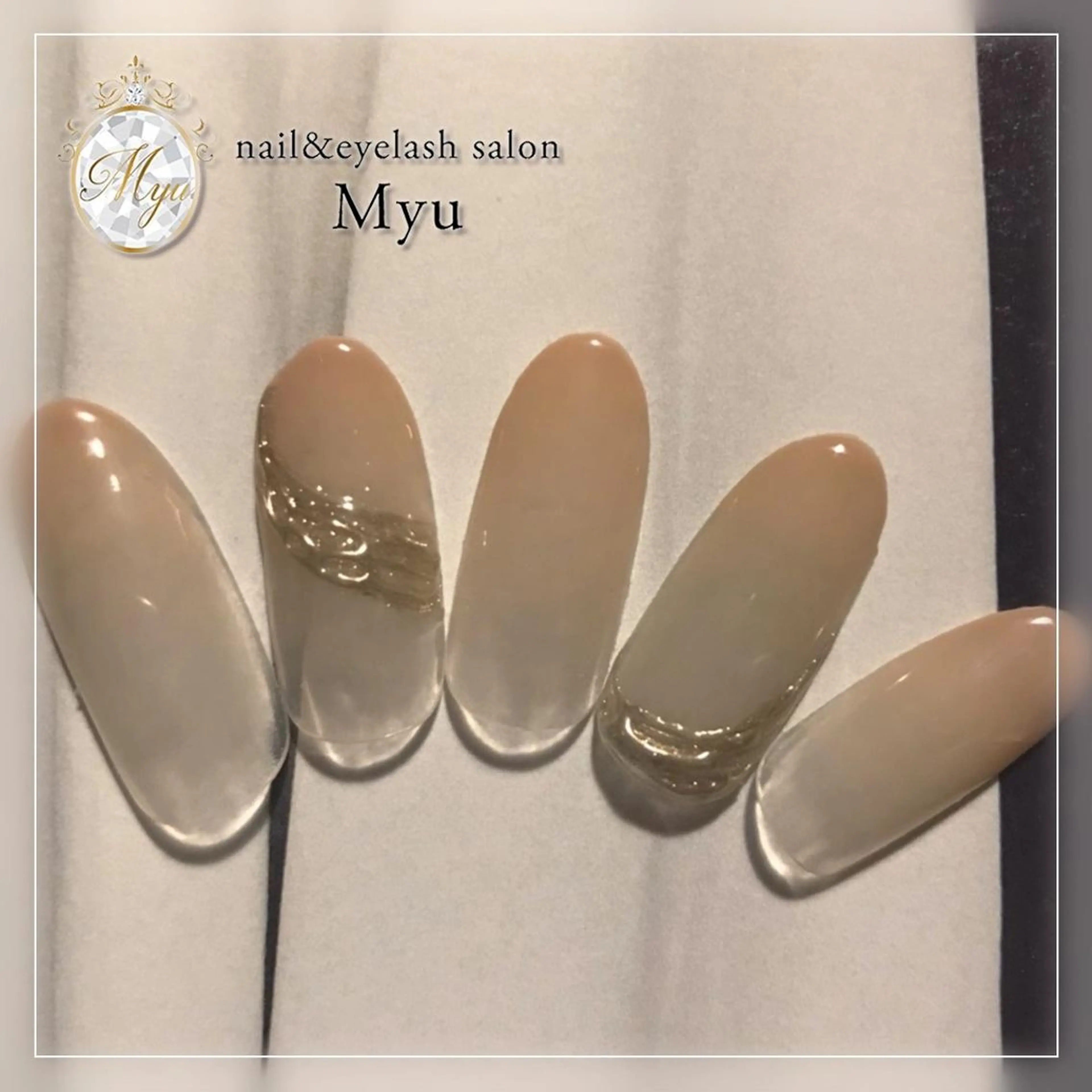 ネイル アートネイル ジェルネイル myu天神店 かえでのネイルデザイン