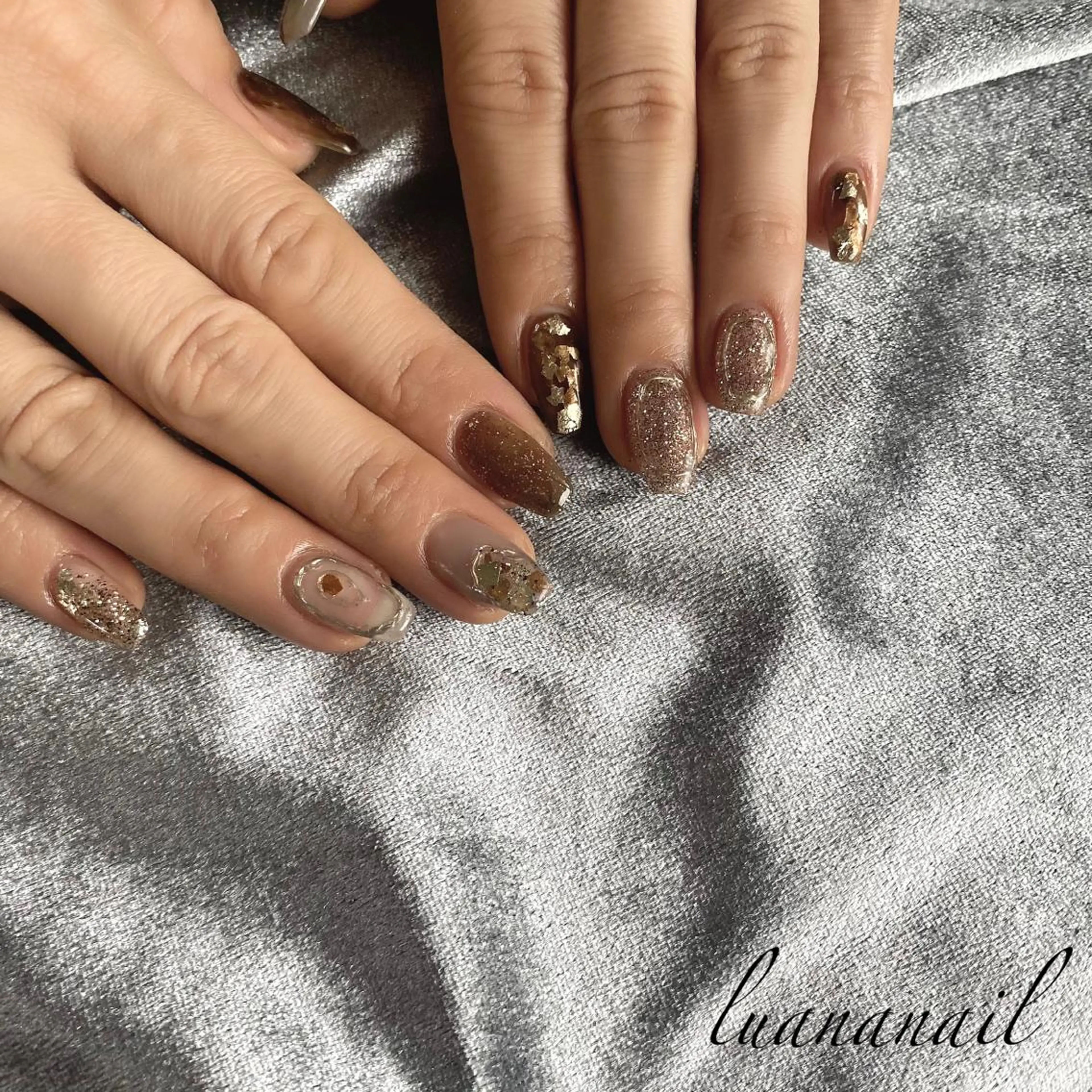 ネイル ニュアンスネイル ハンドネイル luana nailのネイルデザイン