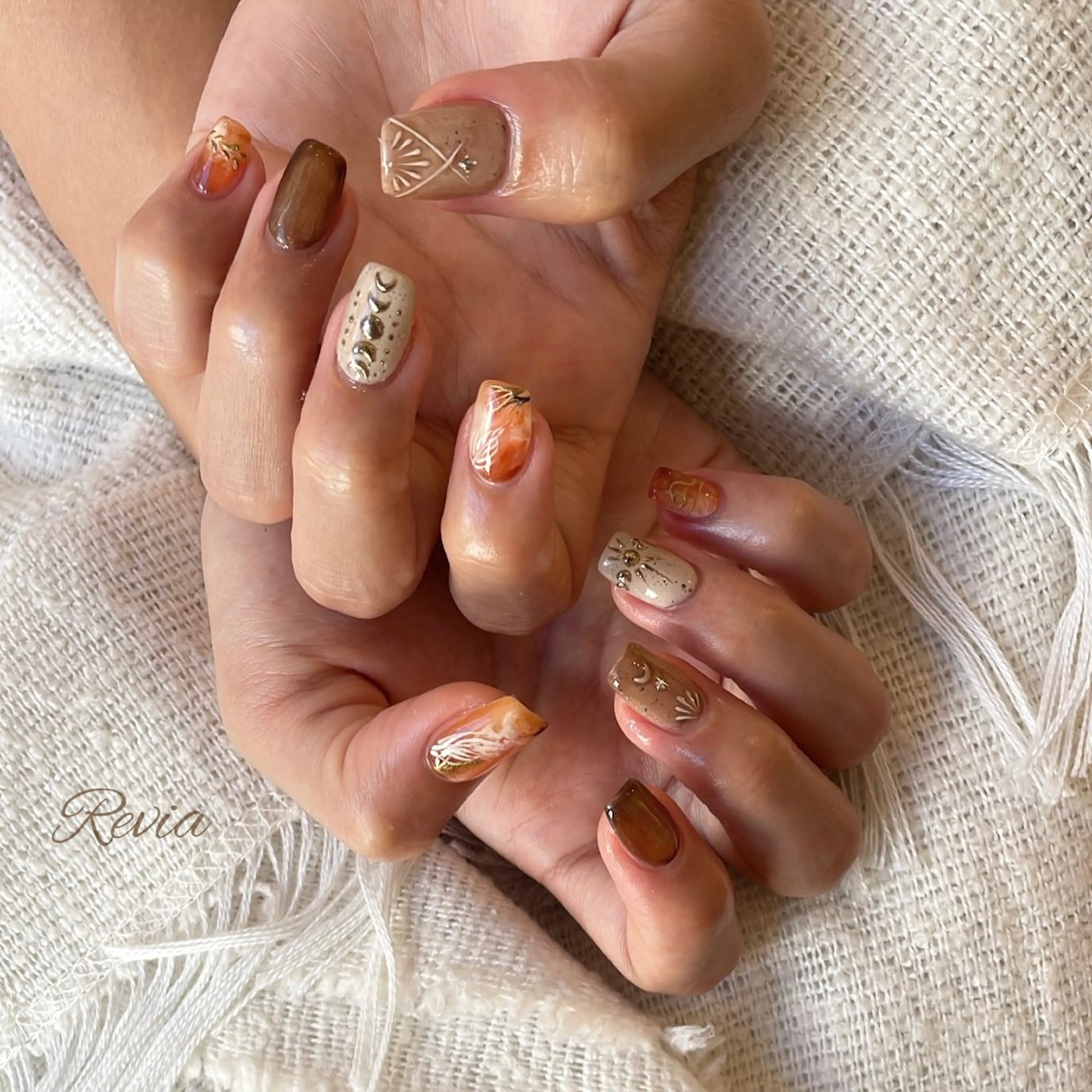 ネイル ハンドネイル revia所属・ERI Nailistのネイルデザイン