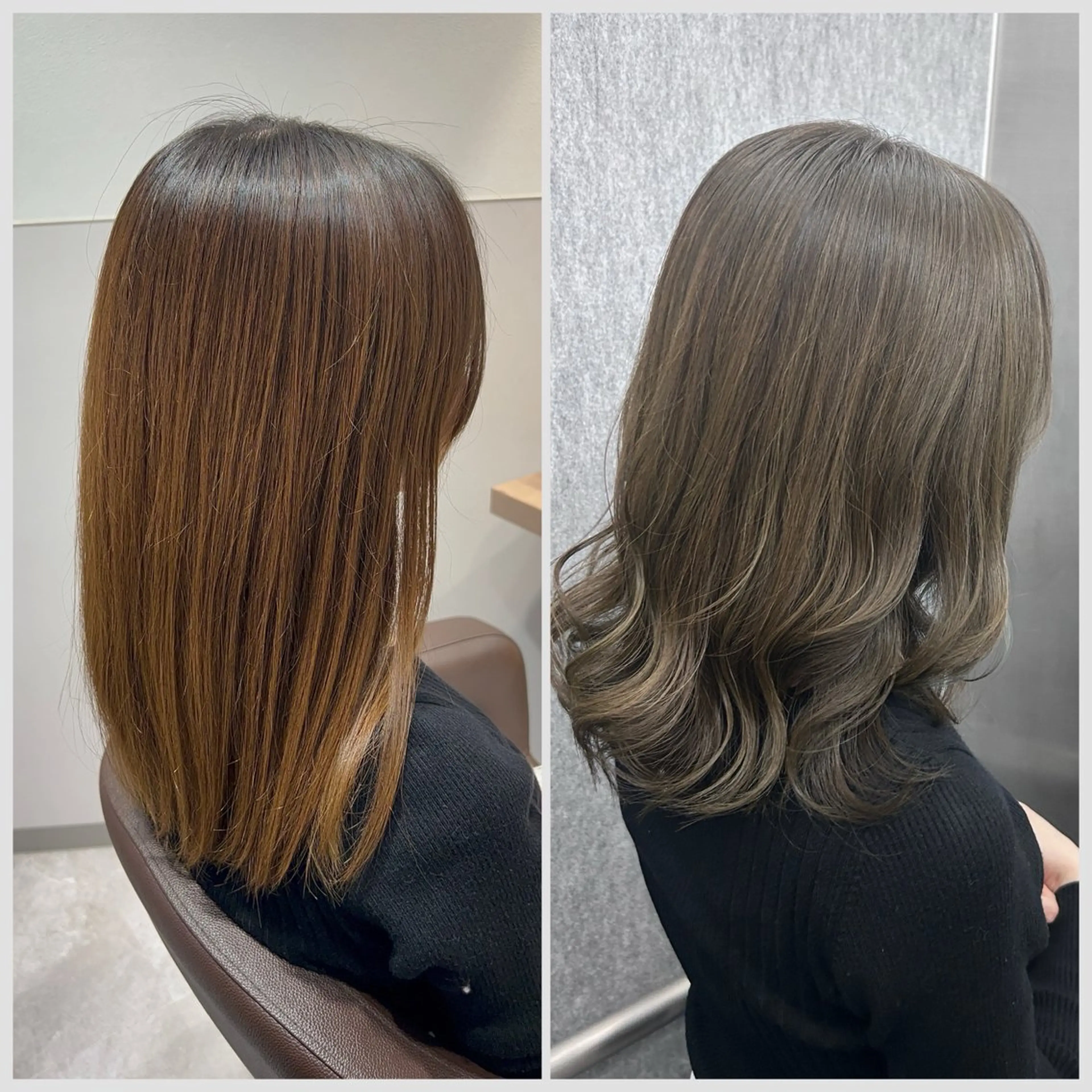 ミディアム カラー アッシュ オリーブアッシュ ヘアカラー SALOWIN 神戸三宮店所属・【三宮/ブリーチ なしカラー】高田祐也のヘアスタイル