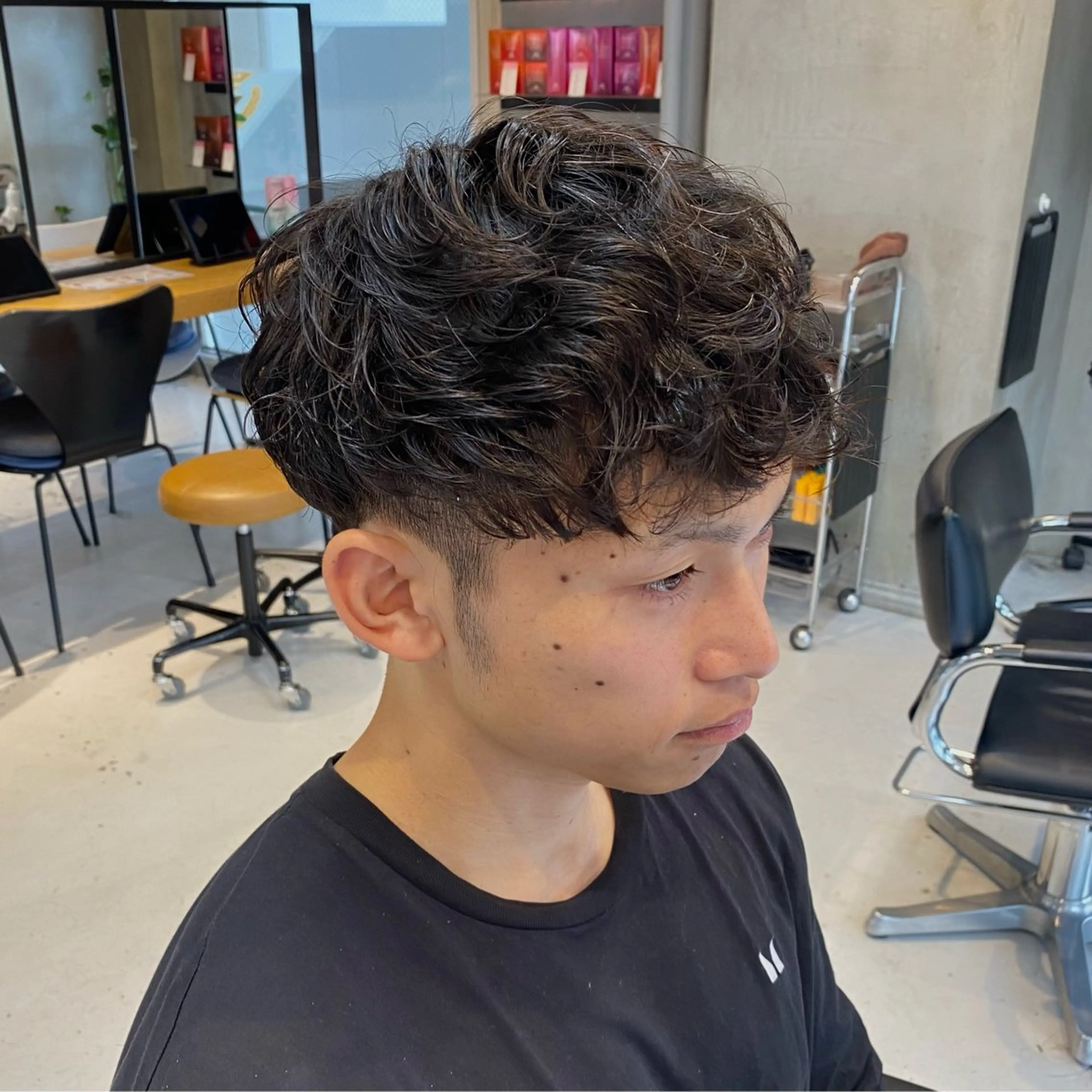 ショート パーマ カット パーマ トリートメント elima 調布所属・藤川 明英里のヘアスタイル
