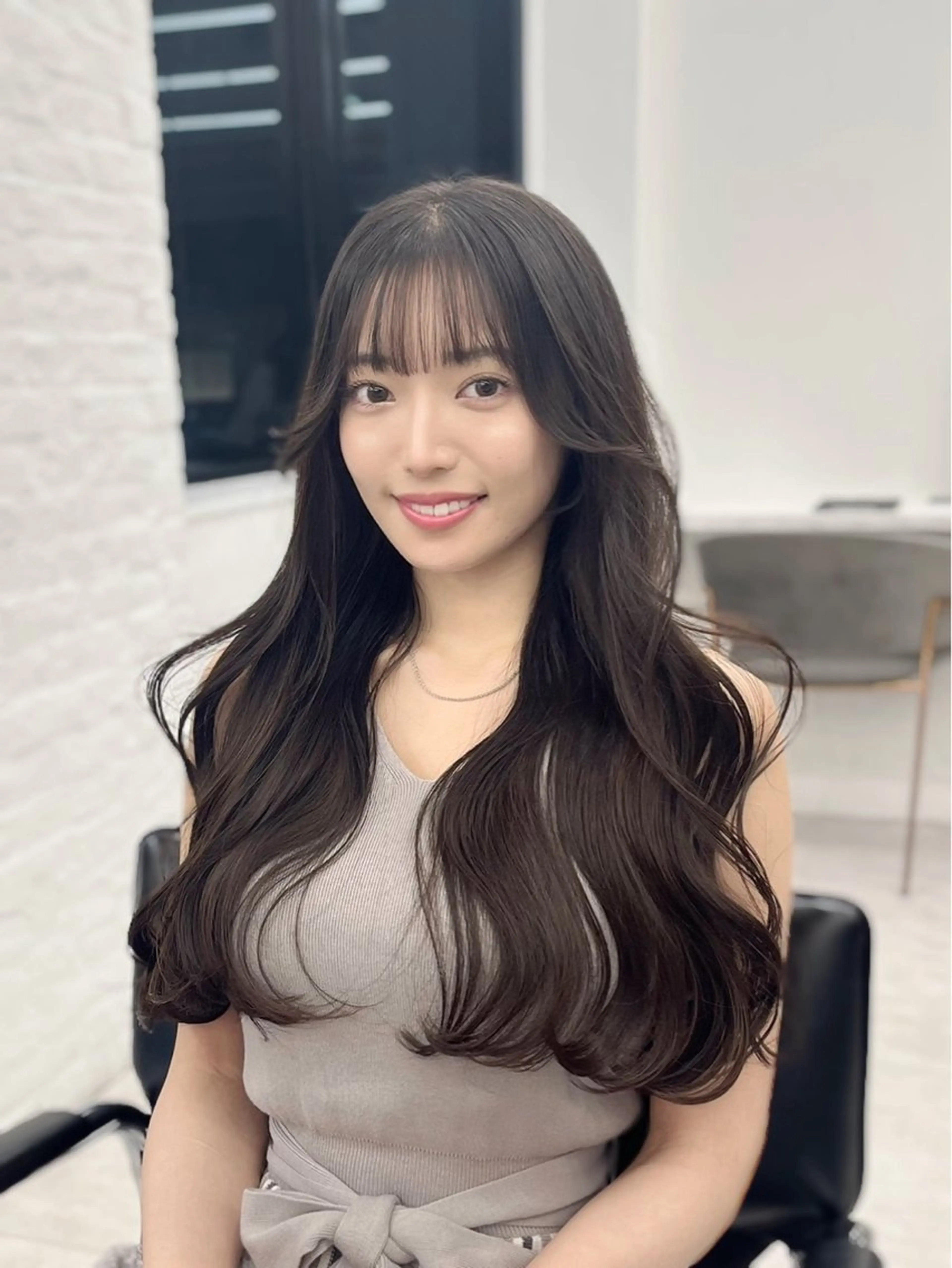 セミロング カラー パーマ ヘアアレンジ メンズ メンズ韓国風 イルミナカラー 髪質改善 韓国風ヘア レイヤーカット 韓国ヘア×顔まわり 🇰🇷和知拓郎のヘアスタイル