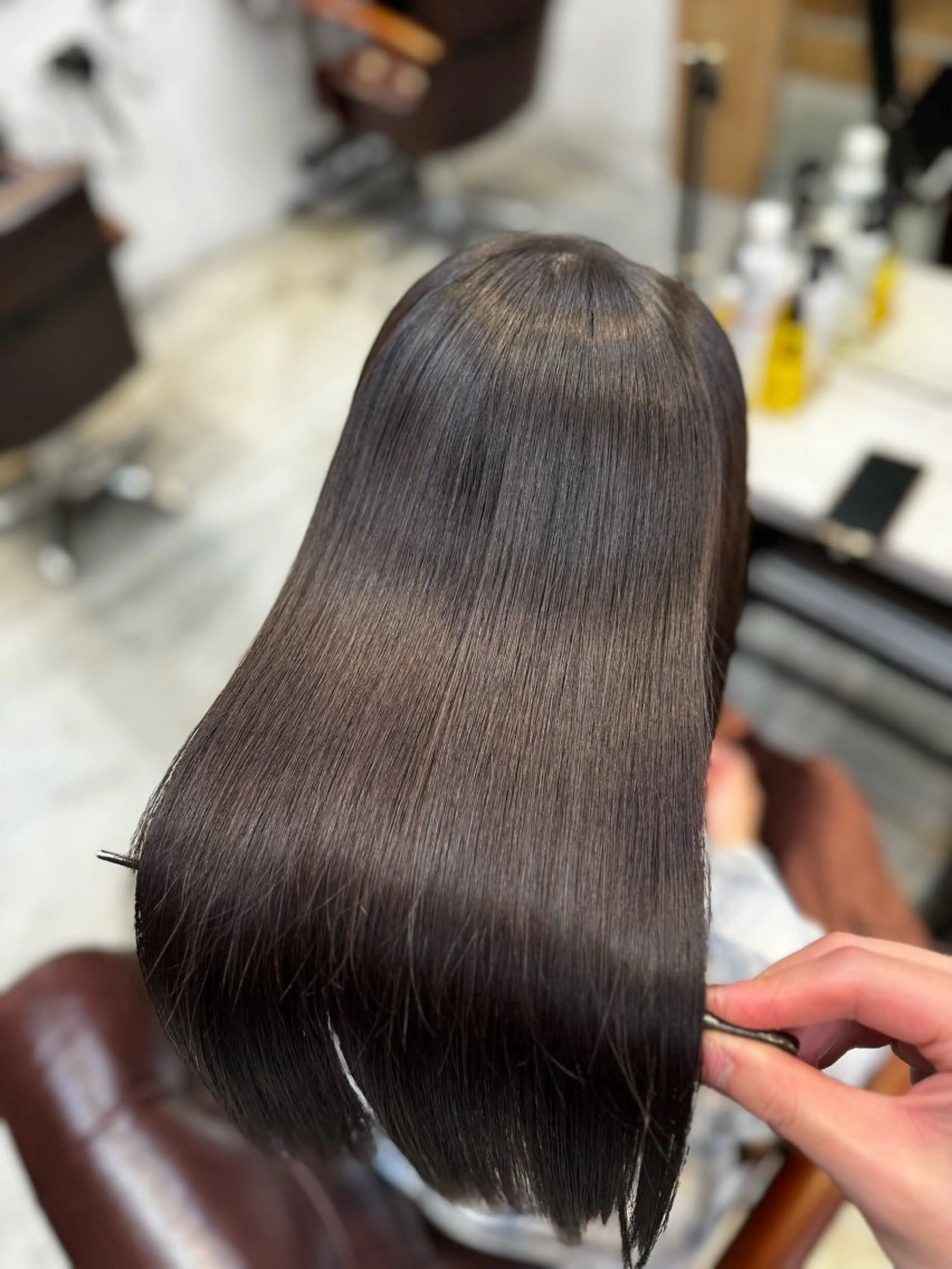 ロング カット ヘアカラー トリートメント 韓国式縮毛矯正カラー 💎TAICHIのヘアスタイル