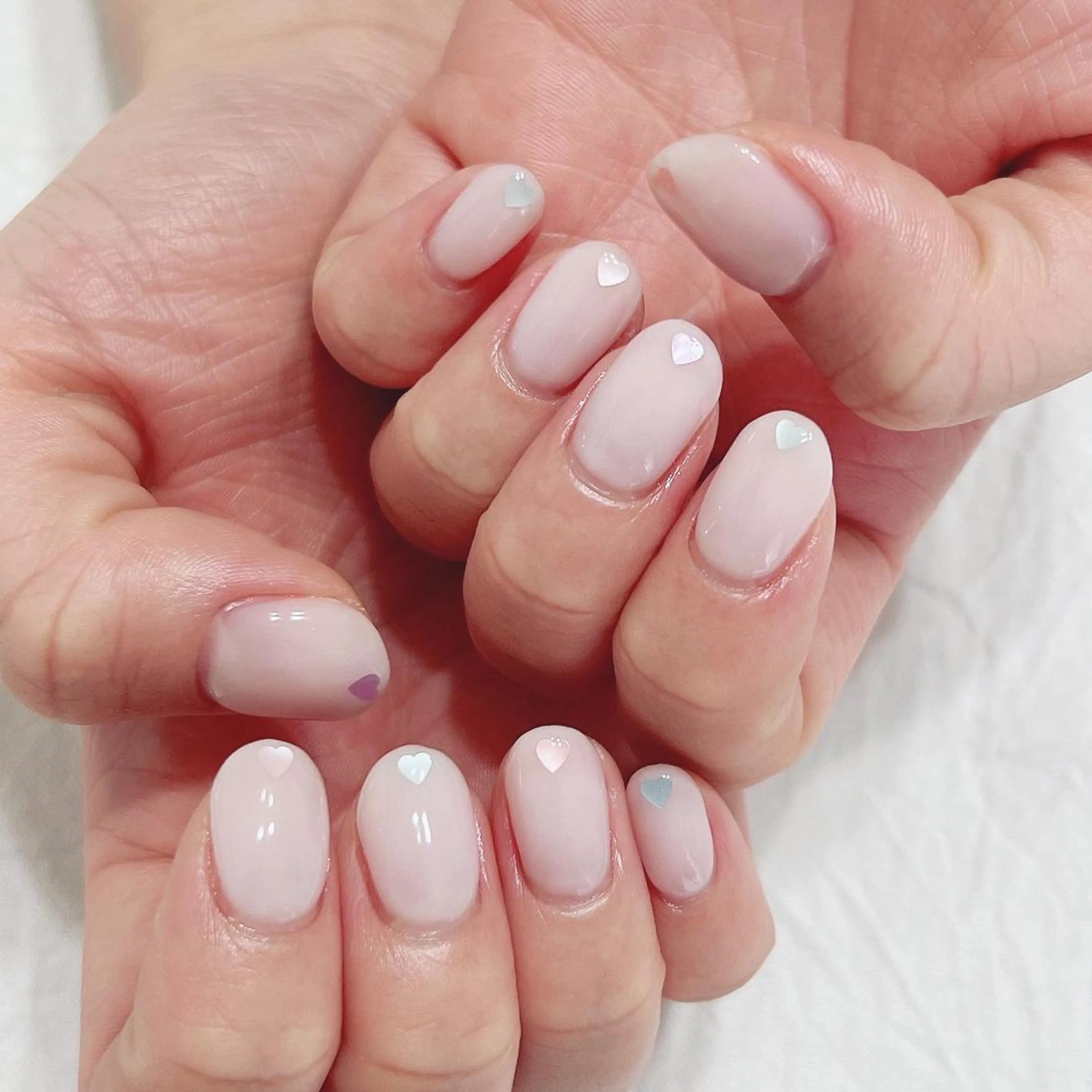 ネイル オフィスネイル シンプルネイル ハンドネイル peaberry nailのネイルデザイン