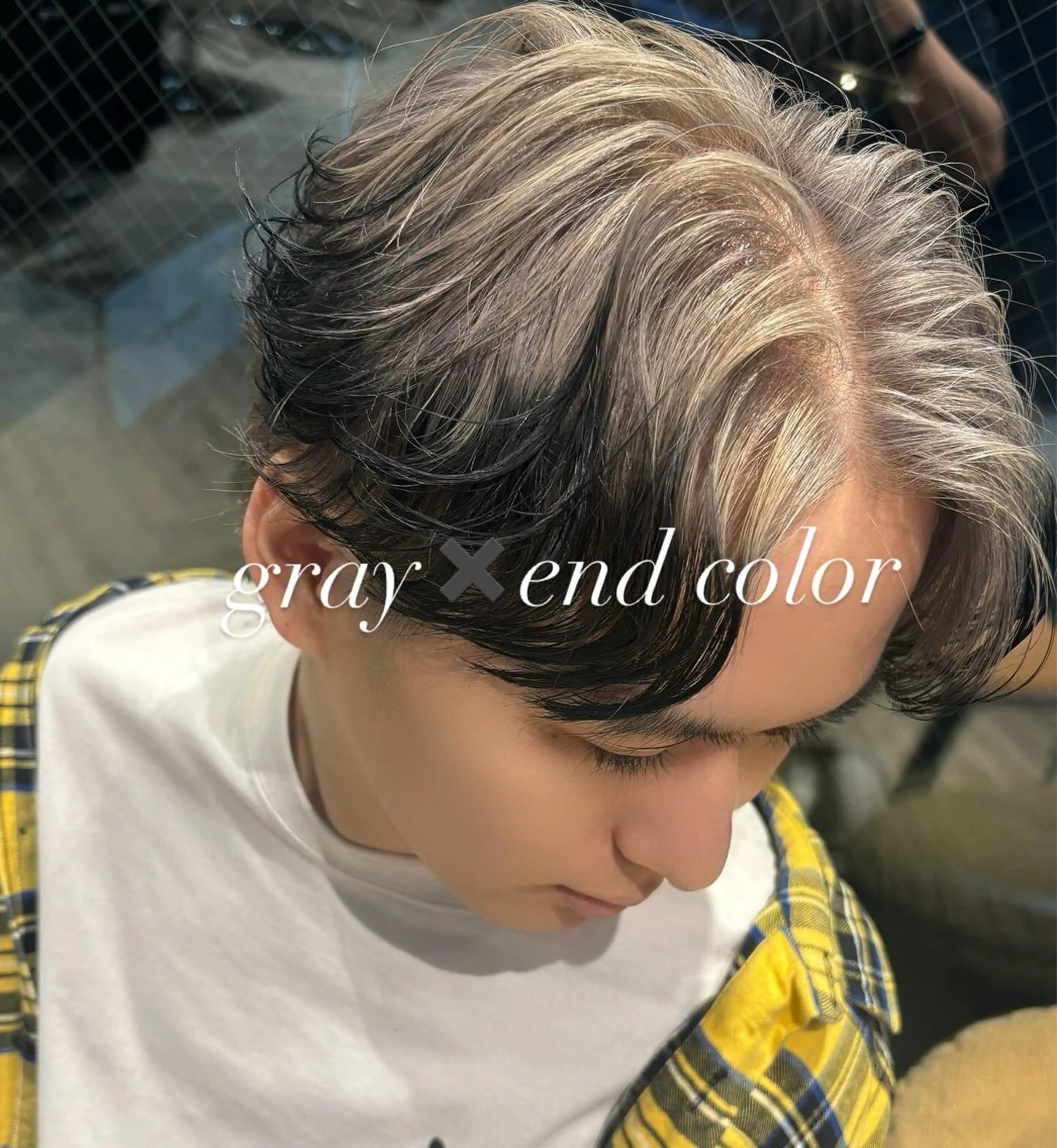 カラー メンズ ヘアカラー トリートメント backstage青山店所属・山中 あるのヘアスタイル