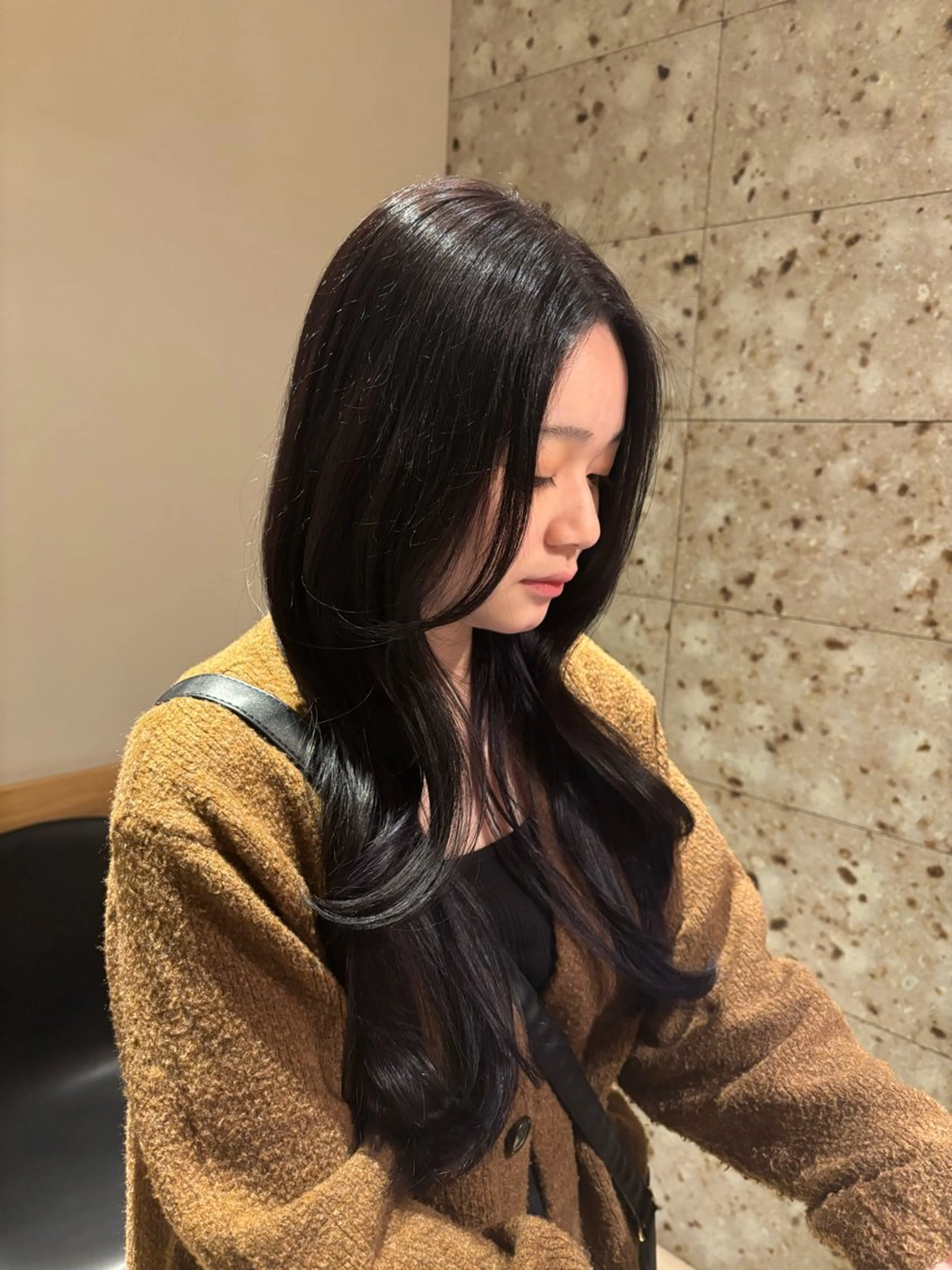 ロング カラー ブラウンカラー インナーカラー ラベンダーカラー バイオレットカラー ✿︎AMELY呉服町 海野采紗‎✿  ‎のヘアスタイル