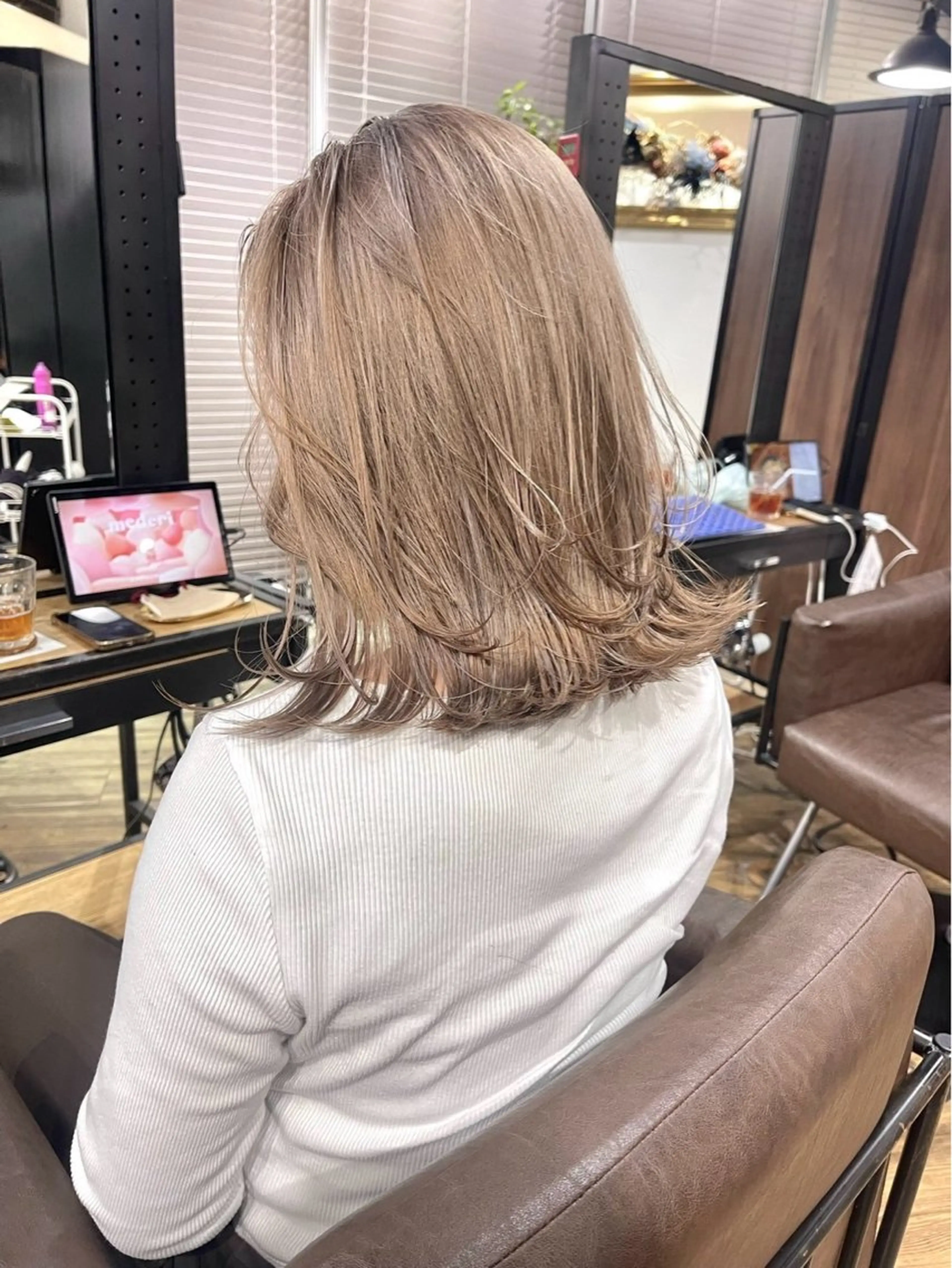 カラー ヘアカラー トリートメント ブリーチ✨ハイライト 透明感カラー/アヤノのヘアスタイル