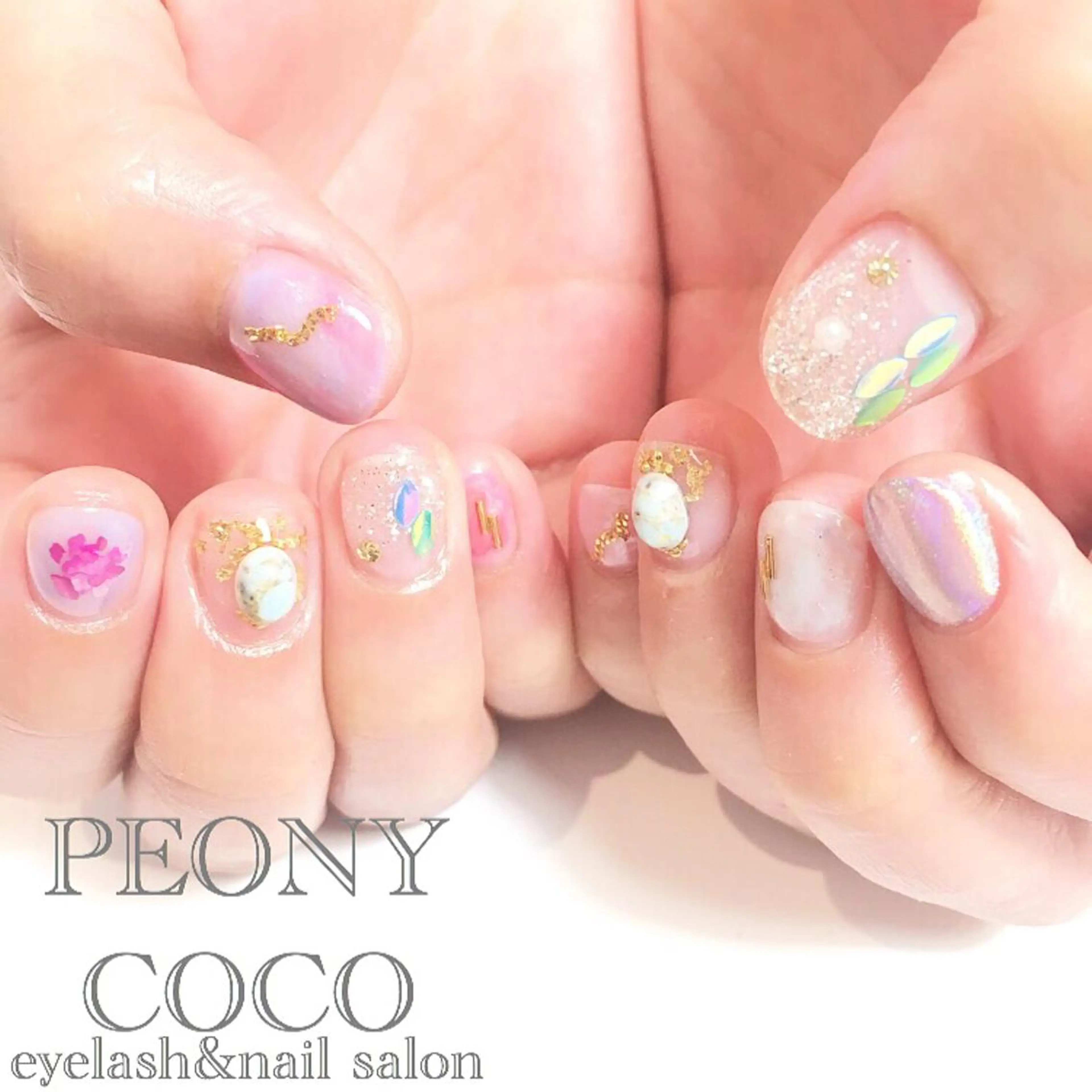 ショート ネイル マツエク・マツパ Beauty salon STELLA所属・STELLA 大西南帆のマツエク・マツパデザイン