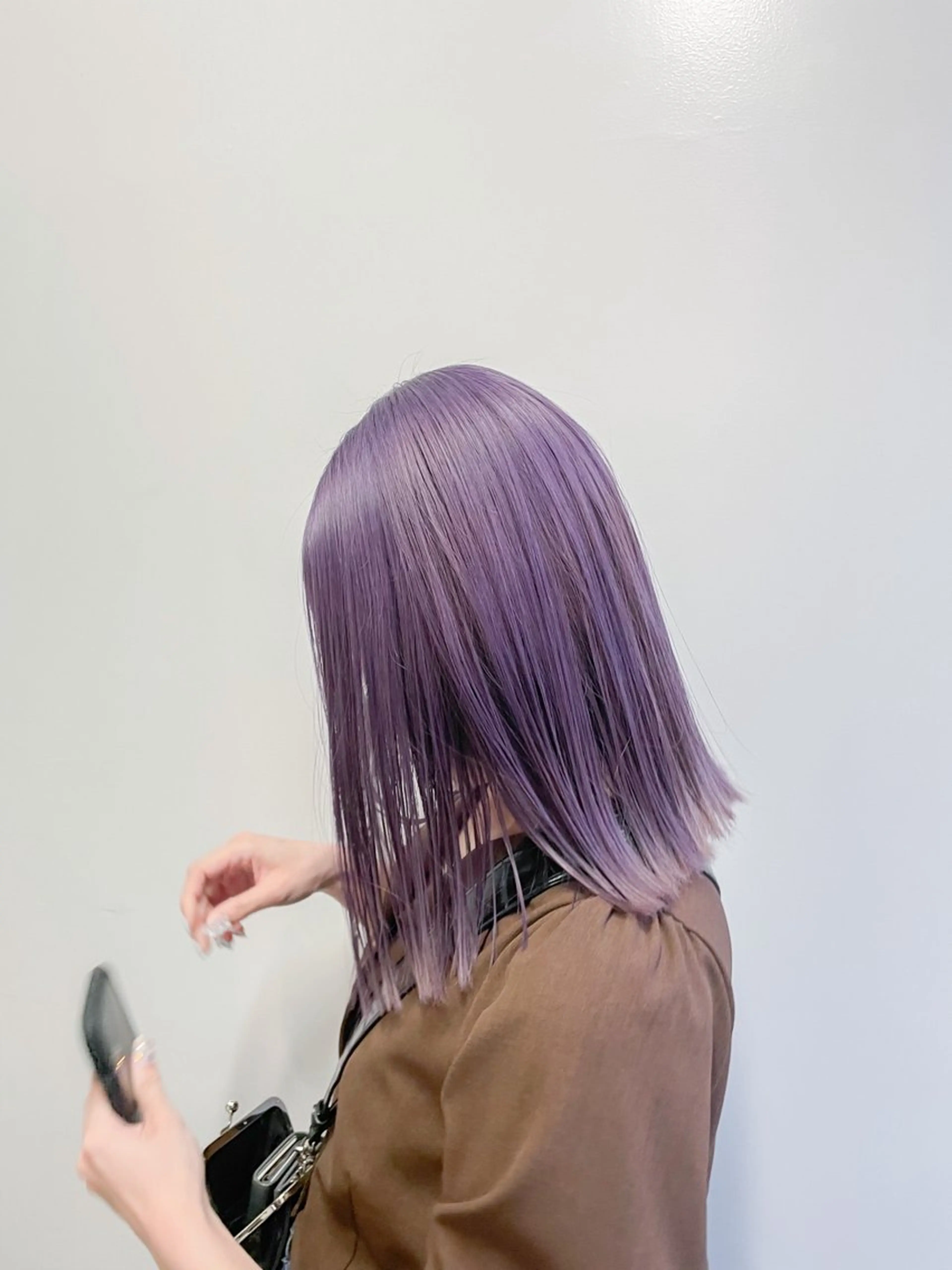 ミディアム カラー アッシュ ブルーカラー ブルーアッシュ ラベンダーカラー ラベンダーアッシュ ヘアカラー Takuma Suzuki中目黒のヘアスタイル