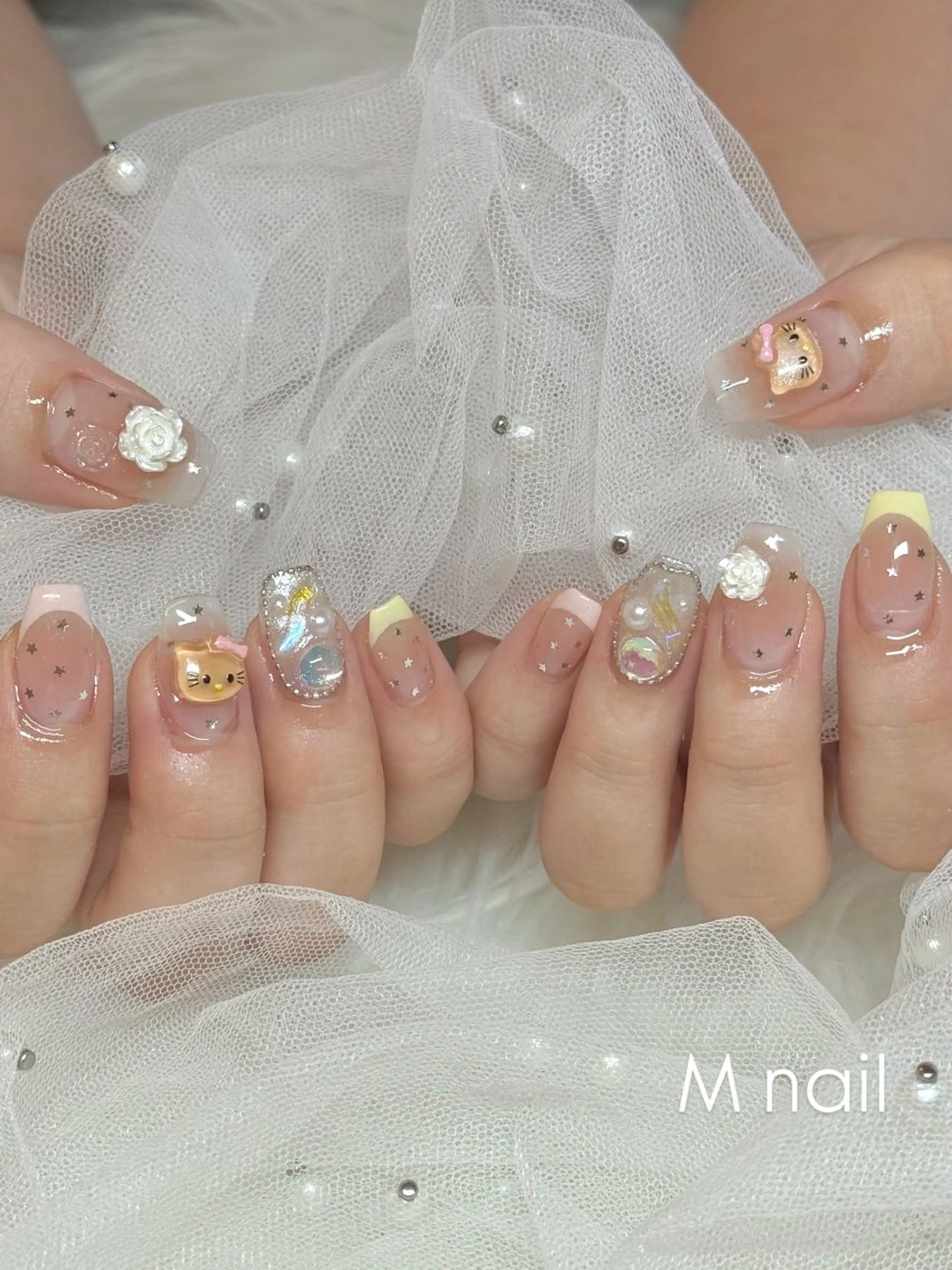 ネイル アートネイル 持ち込み ハンドネイル Maria /❤︎‬M nailのネイルデザイン
