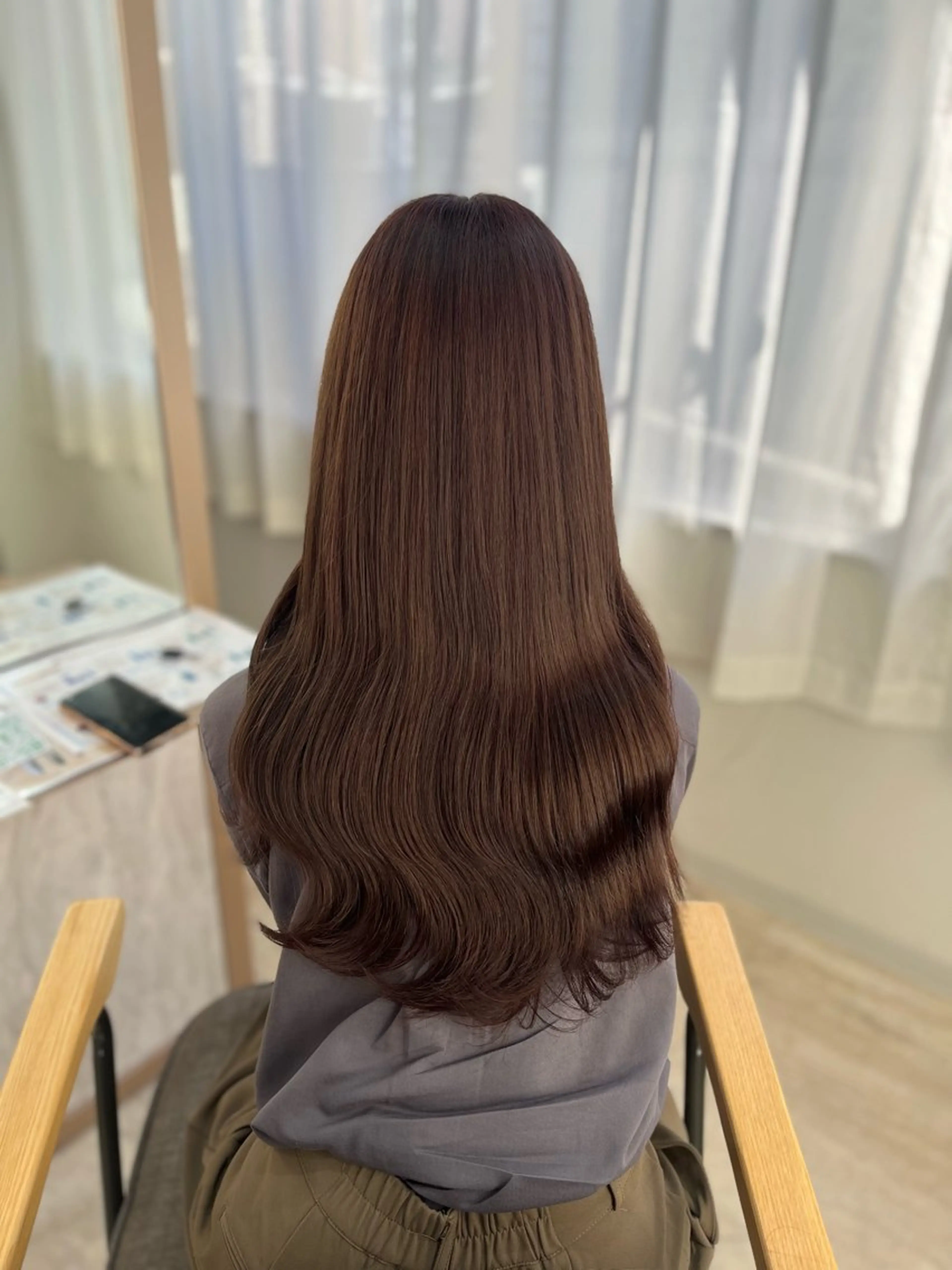 ロング カラー ブラウンカラー ピンクカラー ピンクブラウン 💙Ami💙 elubylovisのヘアスタイル
