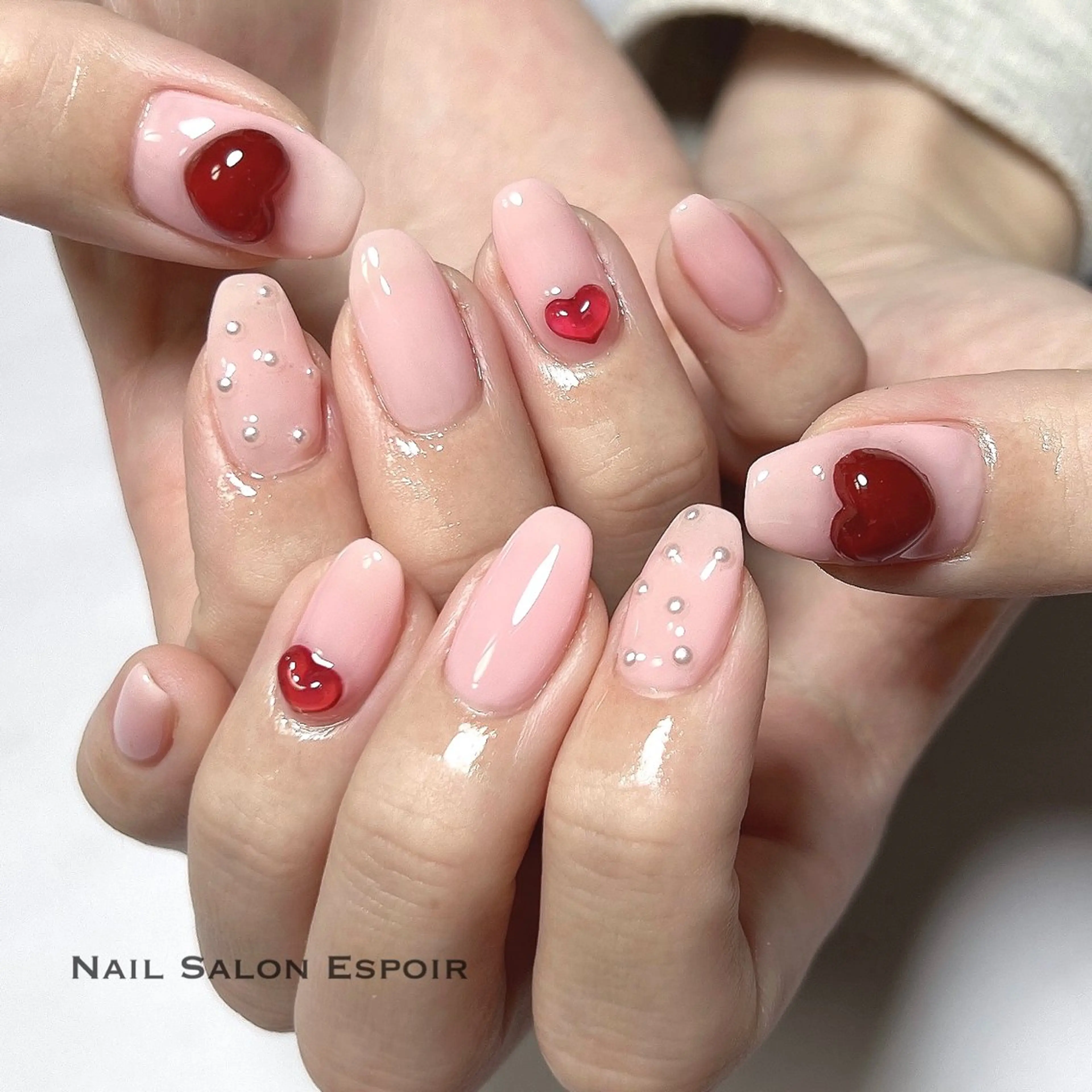 ネイル ハート Nail Salon Espoir所属・上條 優希のネイルデザイン
