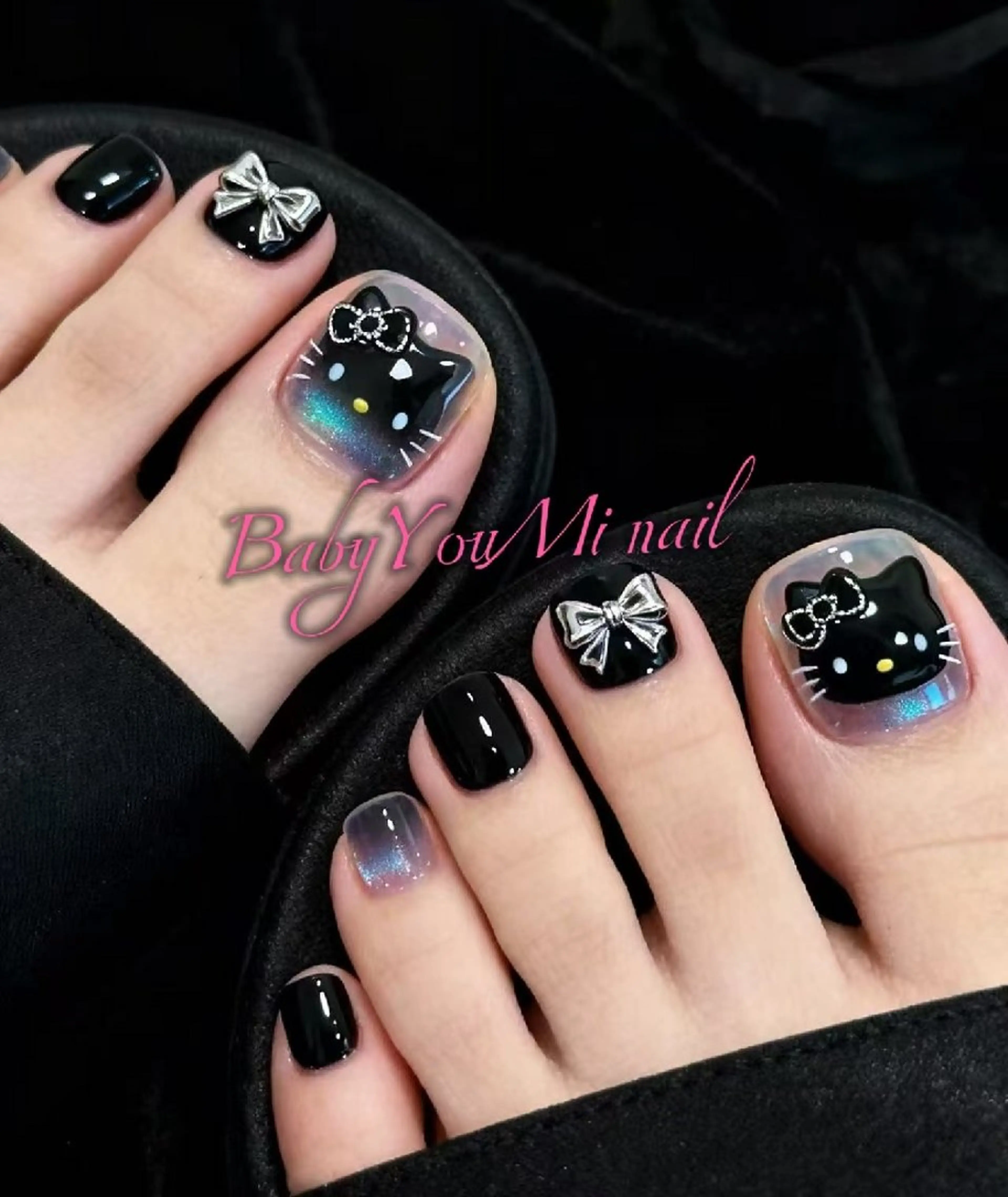 ネイル オーロラネイル フラワーネイル フットネイル フレンチネイル ジェルネイル フットネイル 服部 あゆみのネイルデザイン