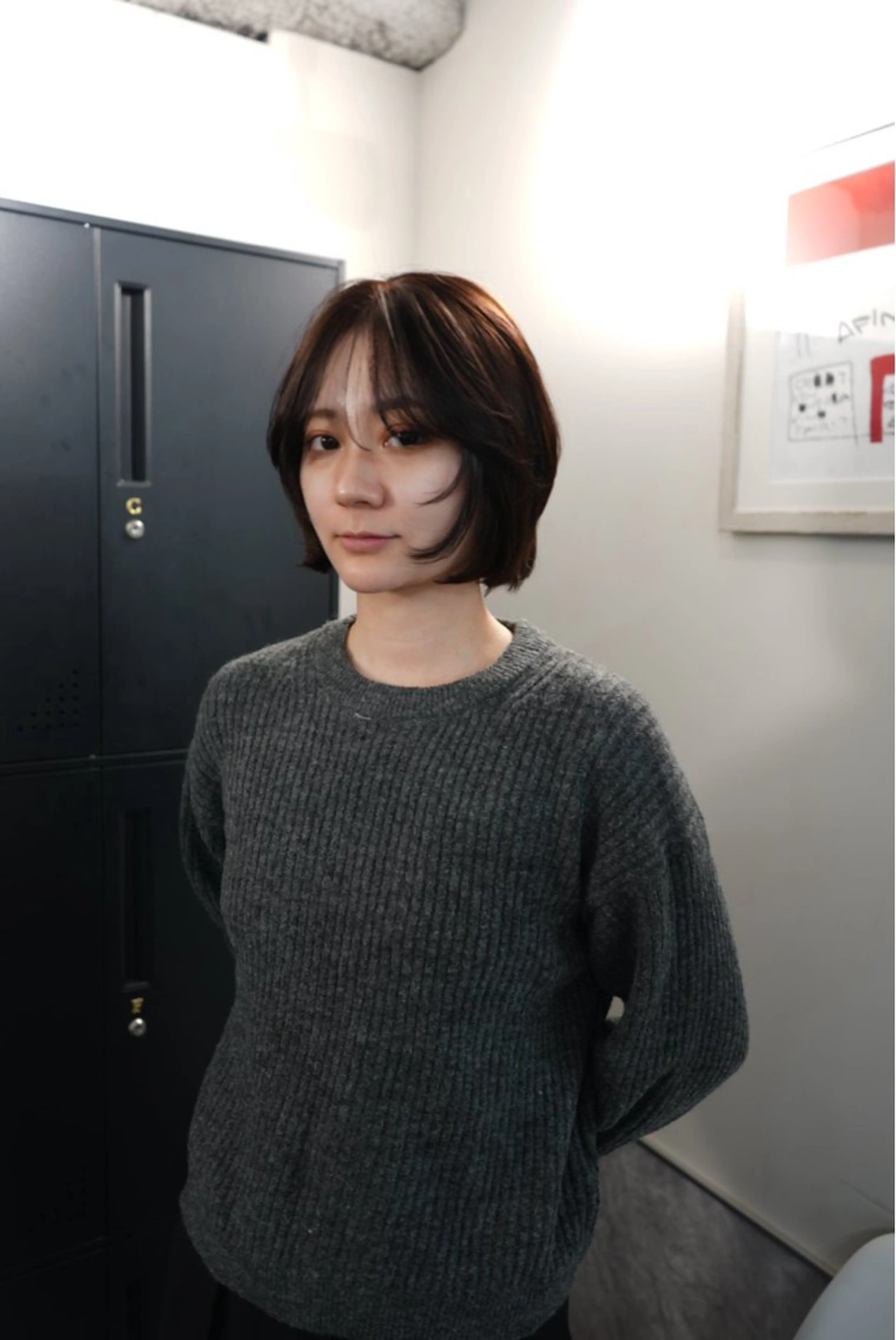 ショート カラー ボブレイヤー ボブ 顔まわりレイヤー レイヤーカット カット ヘアカラー トリートメント 新宿/ハイトーン /パーマ/戸羽のヘアスタイル