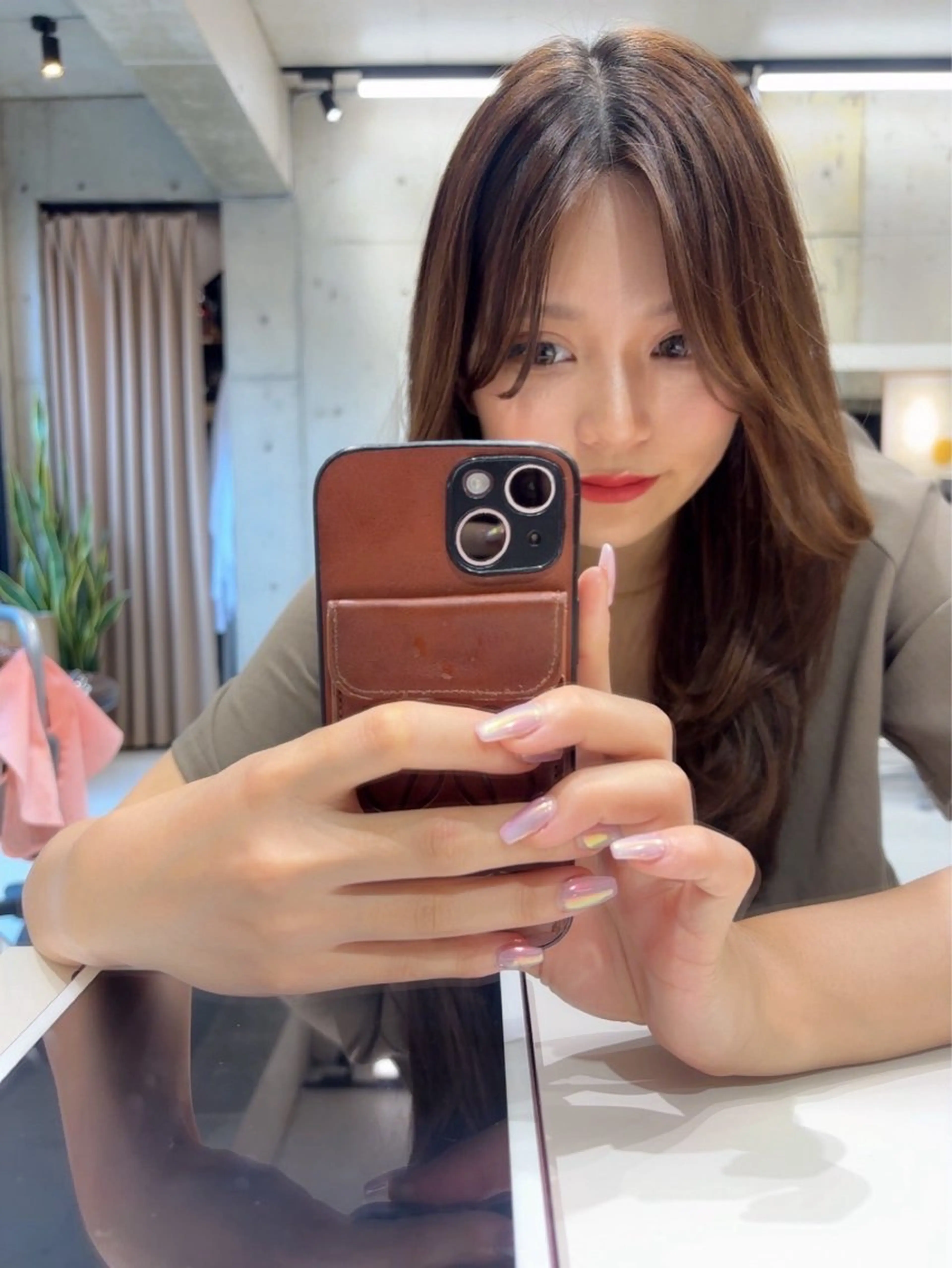 セミロング カラー カット ヘアカラー トリートメント nagi所属・透明感／髪質改善 ／ 千種／りかのヘアスタイル